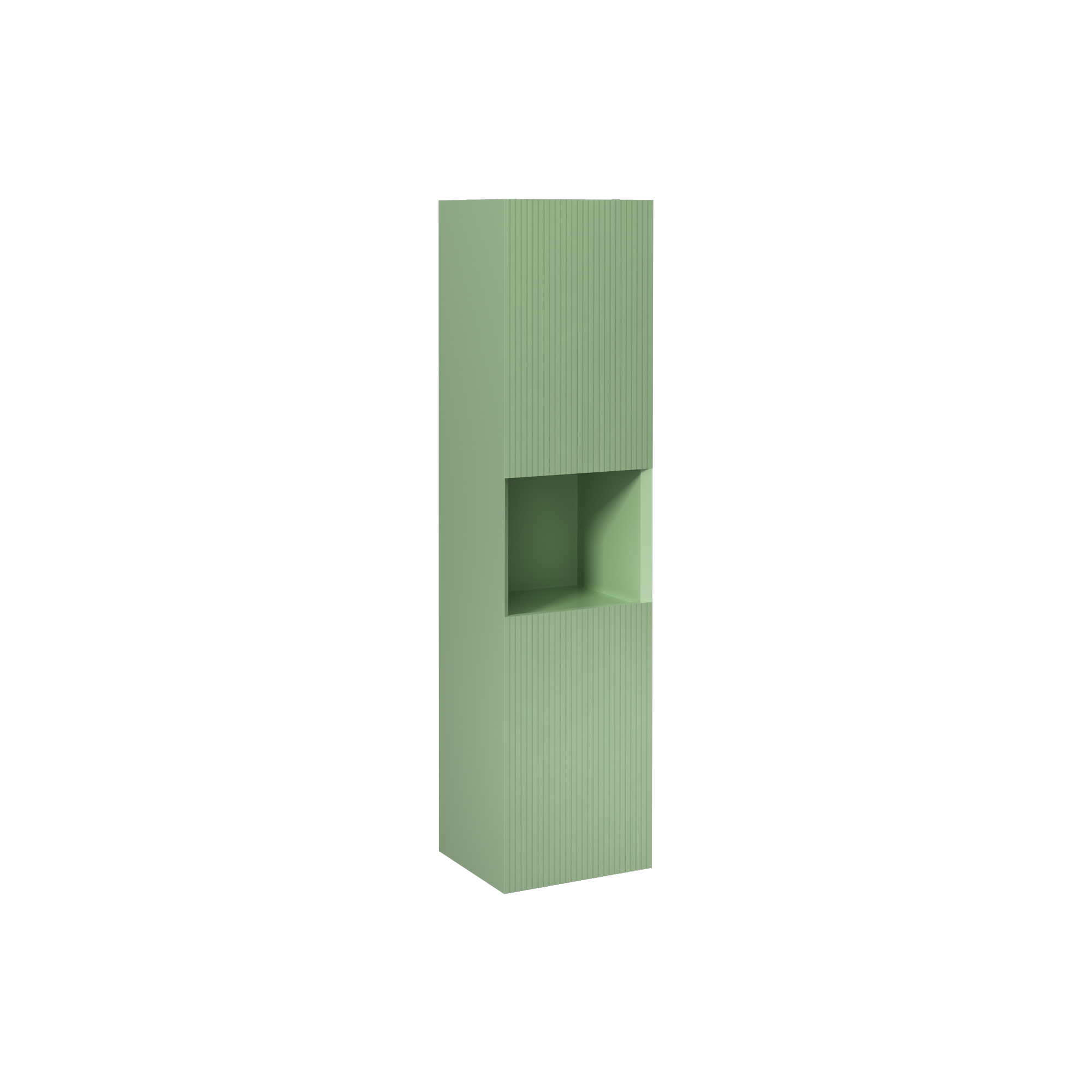 Infinity Washbasin Unit Open Shelf 150cm (10NF65036 x2 Washbasin included) Pastel Green