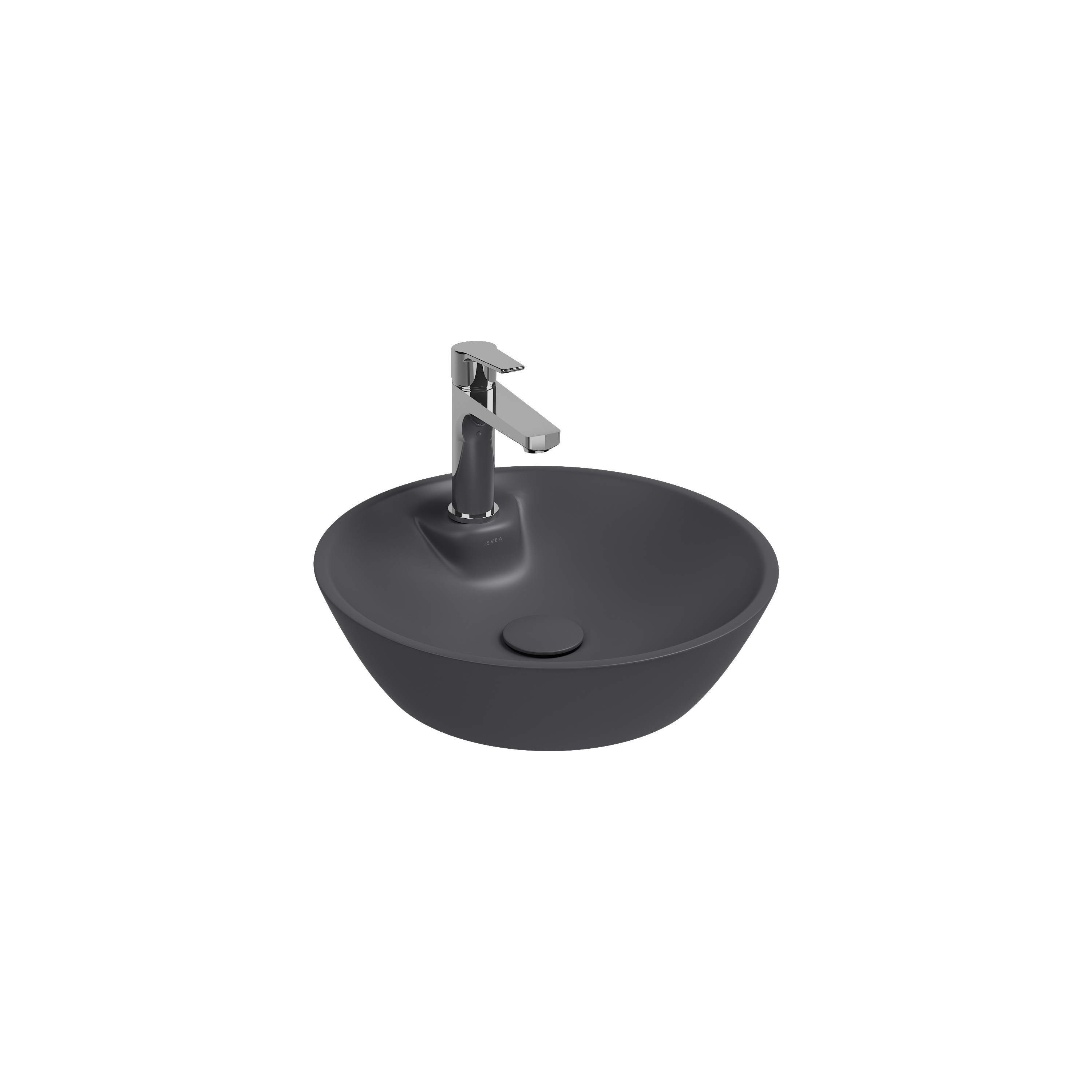 SistemaY Soft Bowl Washbasin 45 cm Anthracite