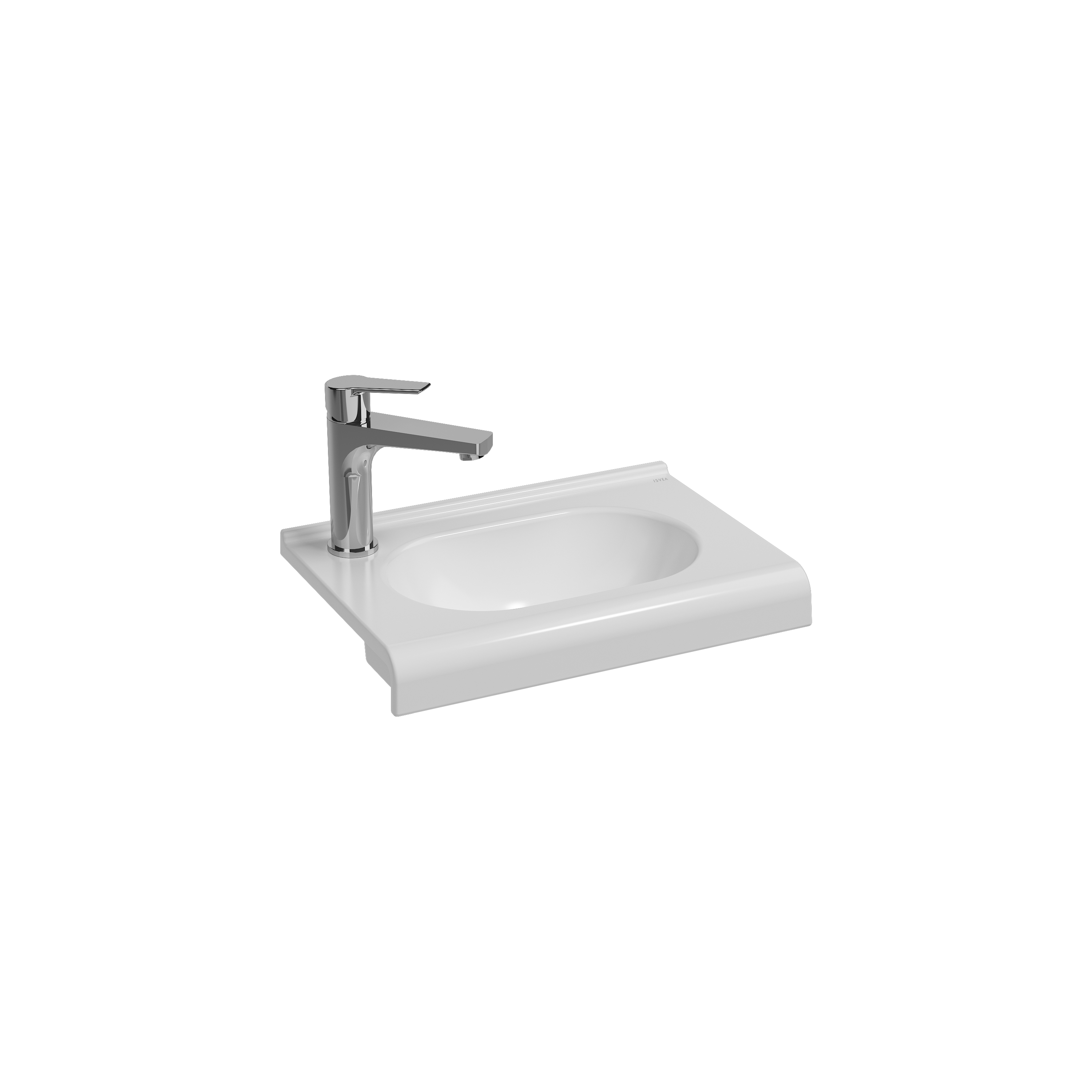 Sentimenti Flat Washbasin 45 cm White