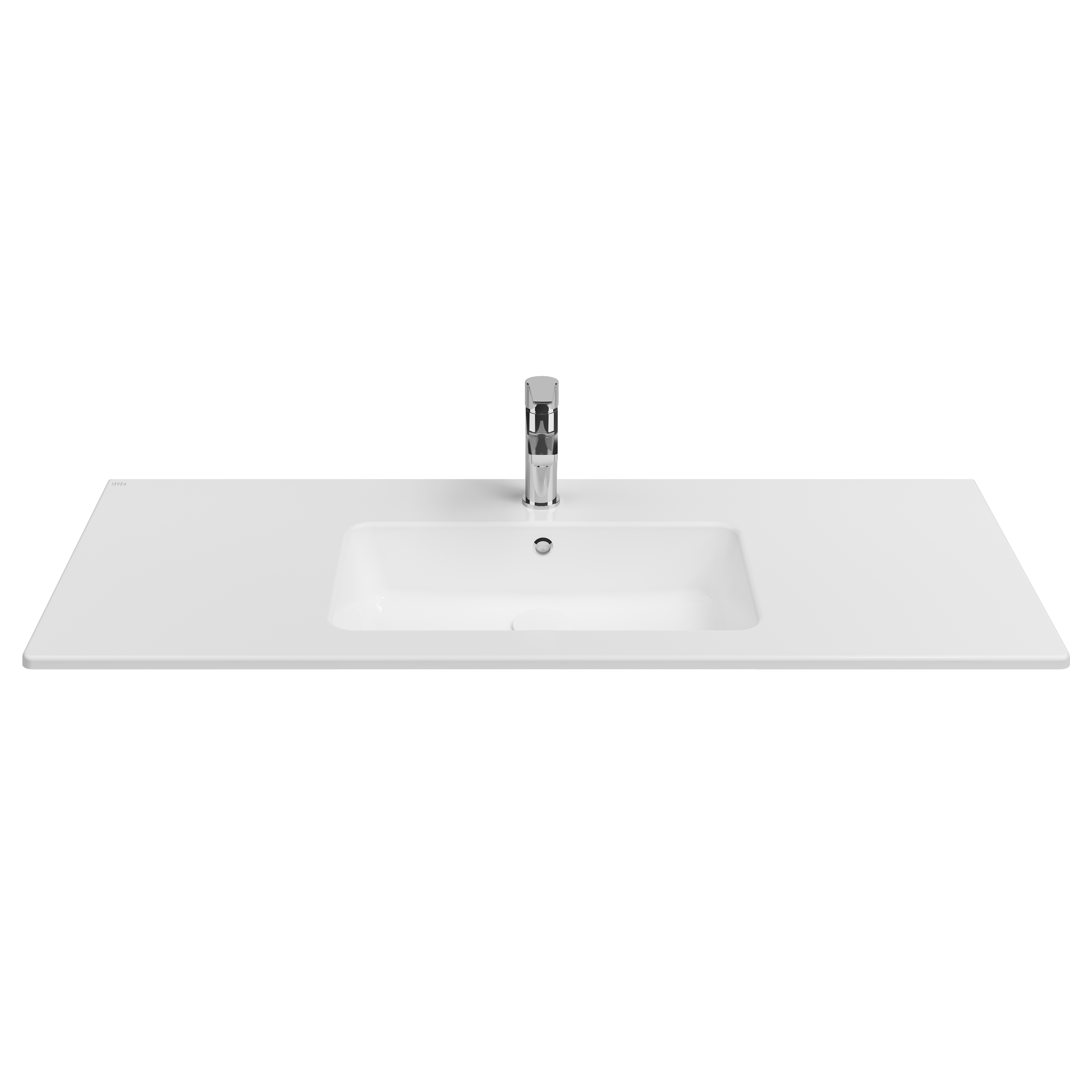 SistemaT Flat Washbasin 121 cm White