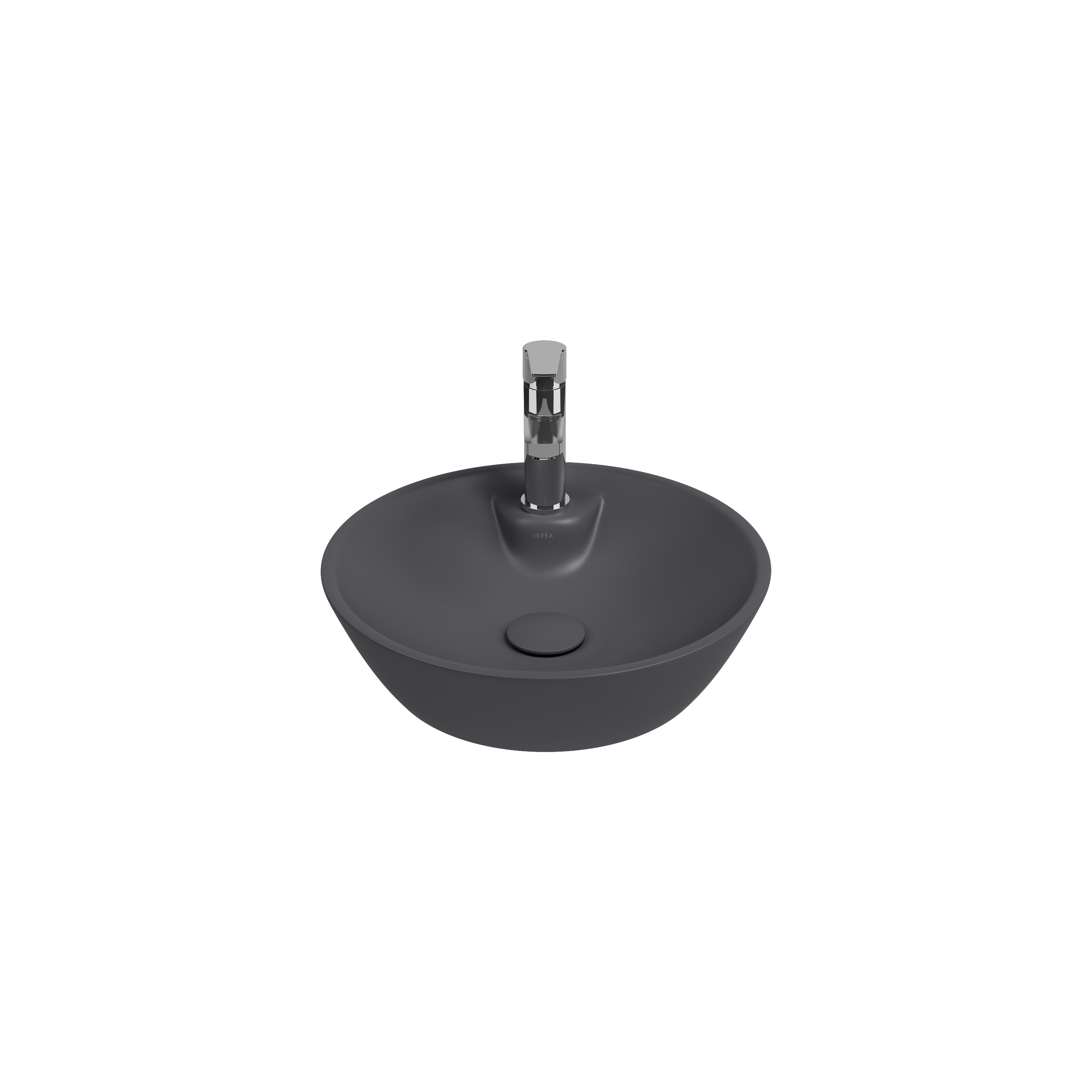 SistemaY Soft Bowl Washbasin 45 cm Anthracite