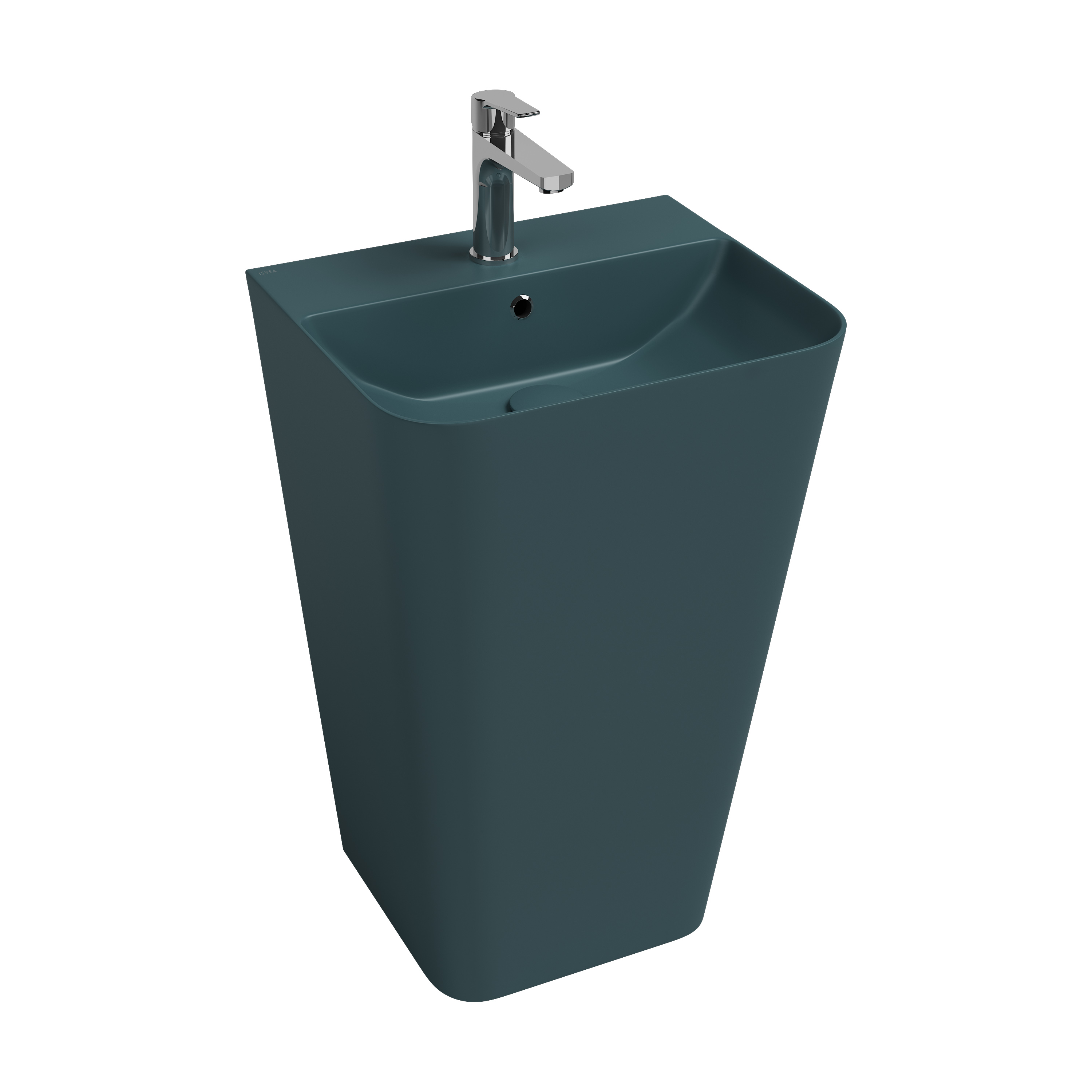 Sott Aqua Monoblok Yerden Lavabo 50 cm Petrol Yeşili