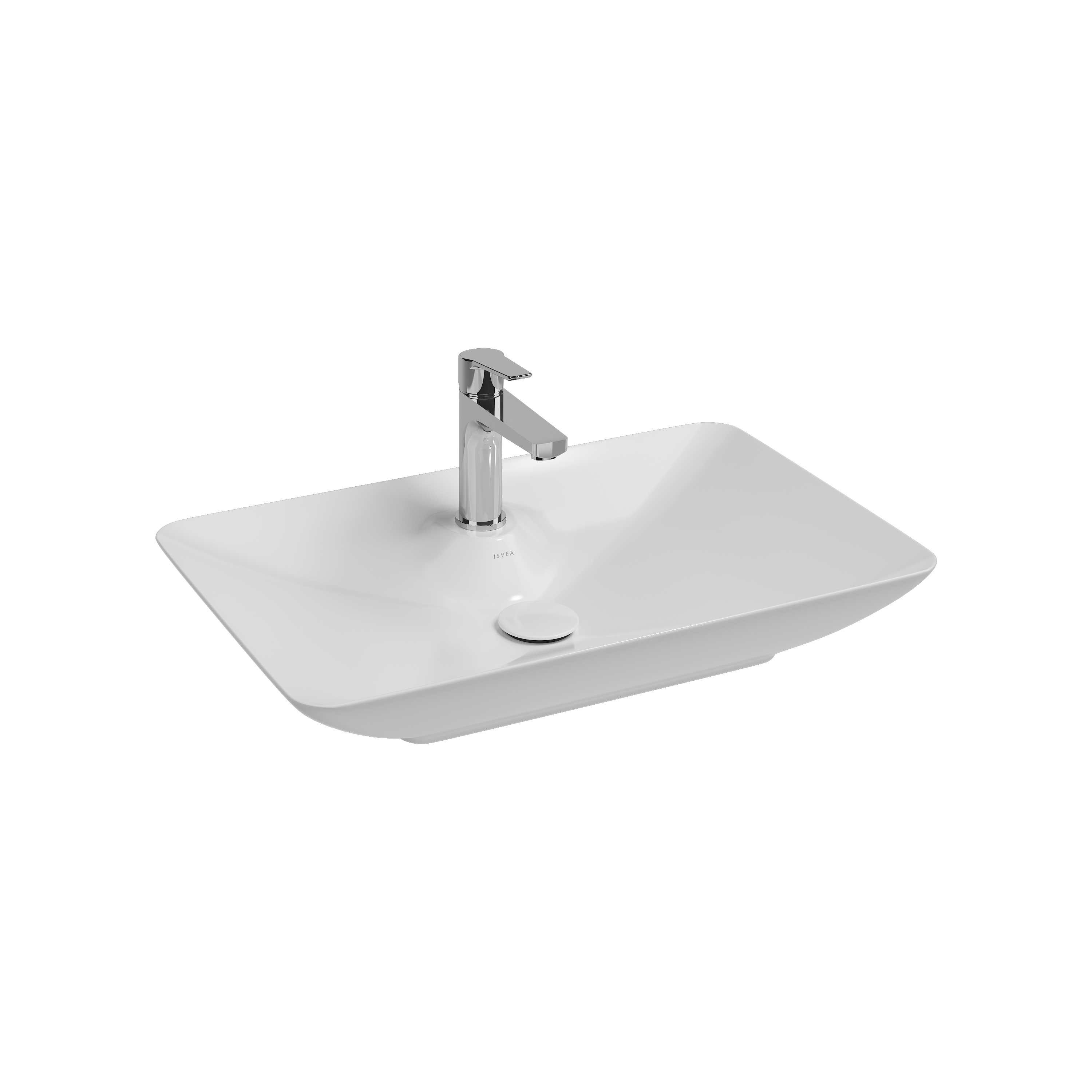 SistemaY Clear Bowl Washbasin 65 cm White