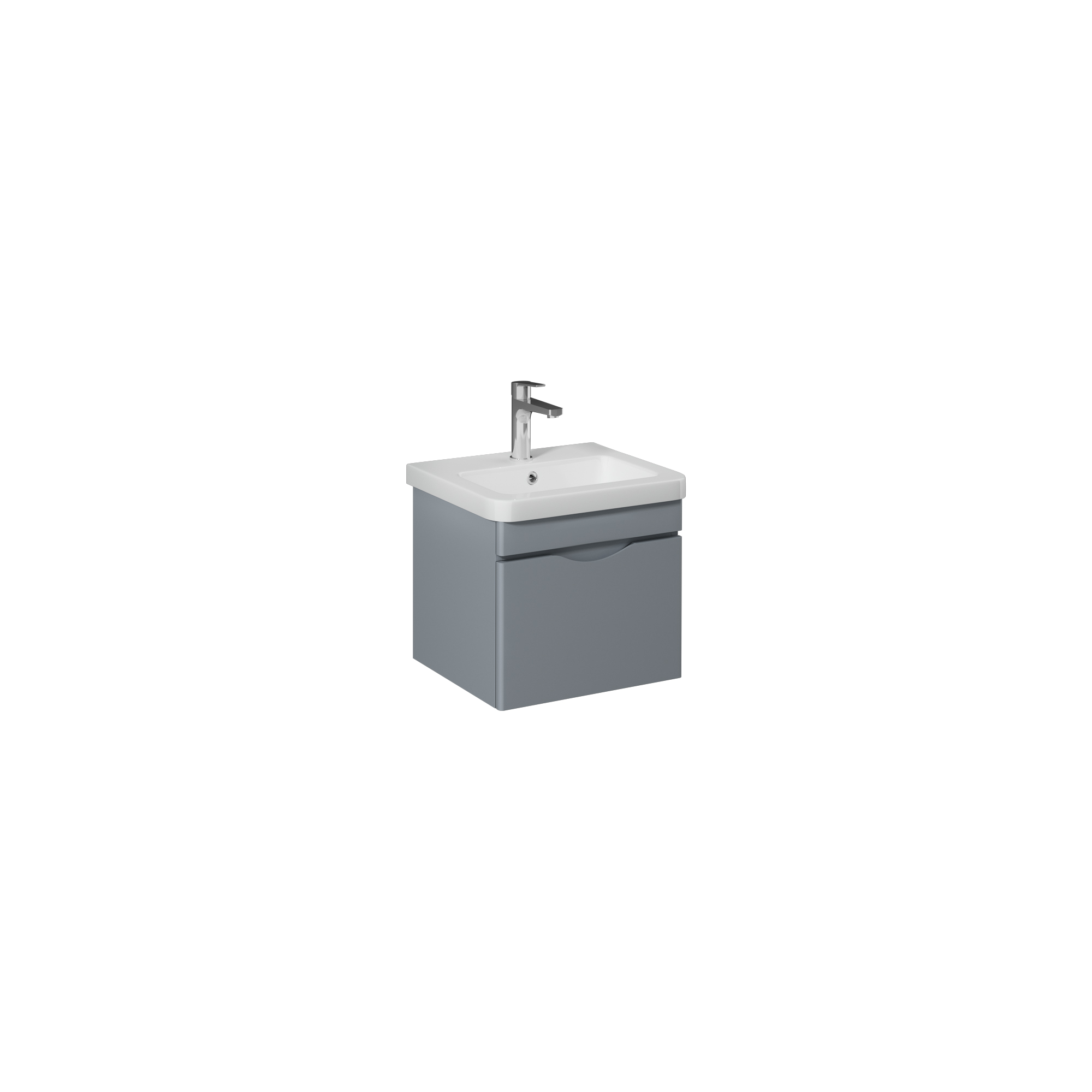 Neo 100cm Washbasin Unit With Single Drawer (10PS50100SV included) White