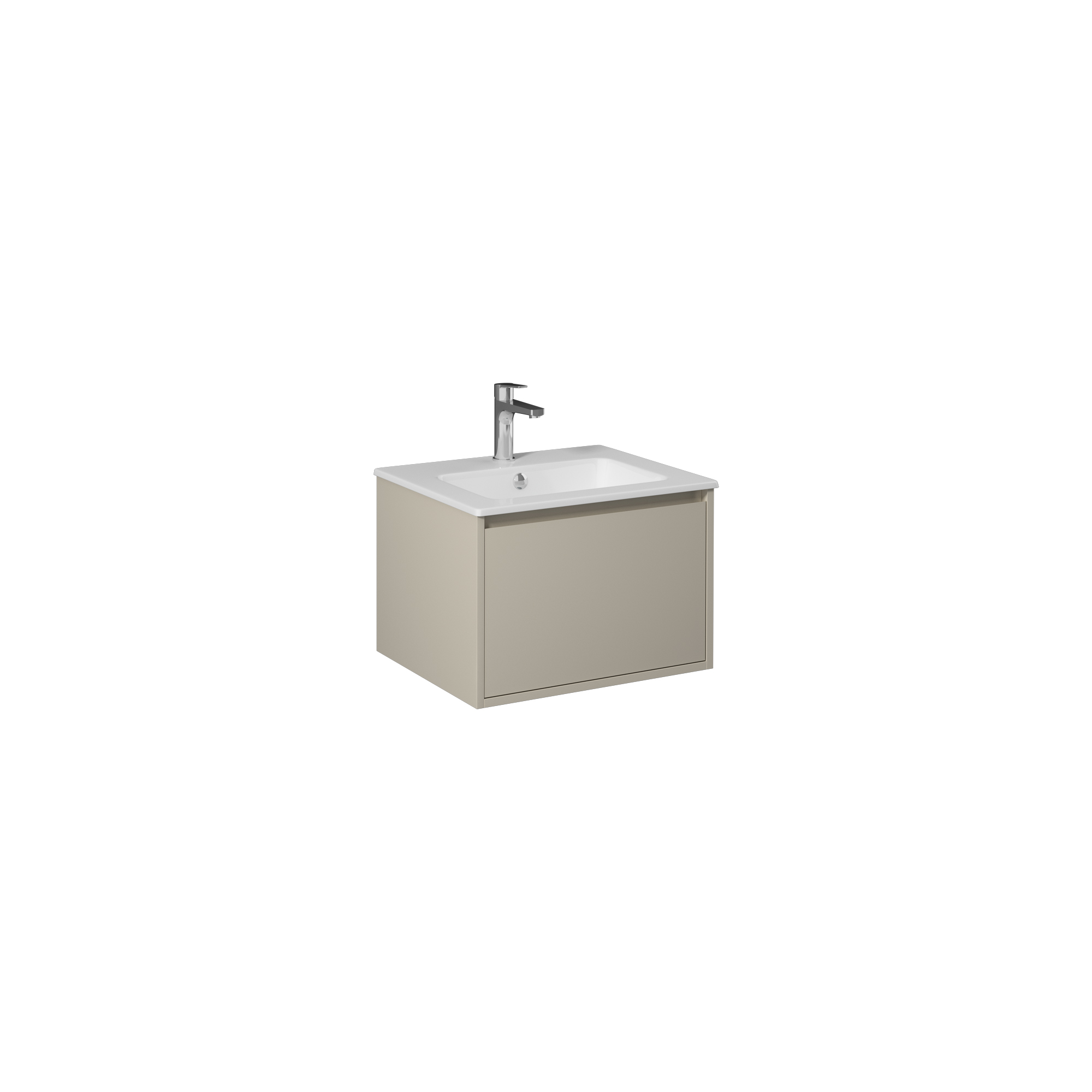 Pro 120cm Washbasin Unit With Two Drawers (10SL50121SV included) Sand Beige