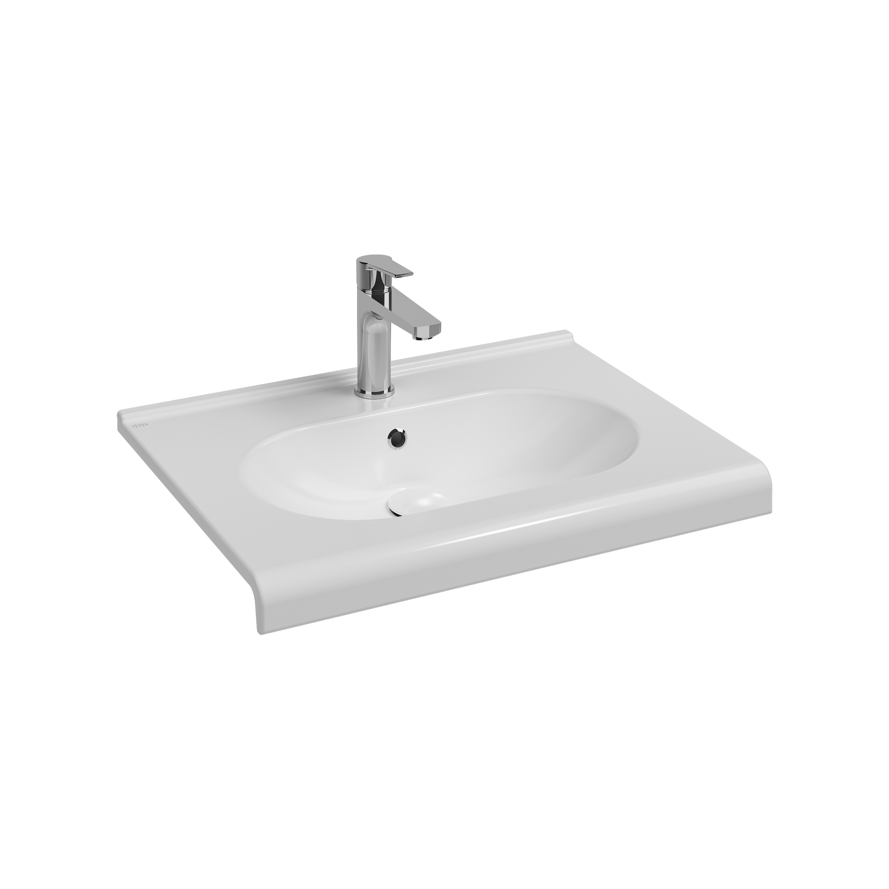 Sentimenti Flat Washbasin 65 cm White