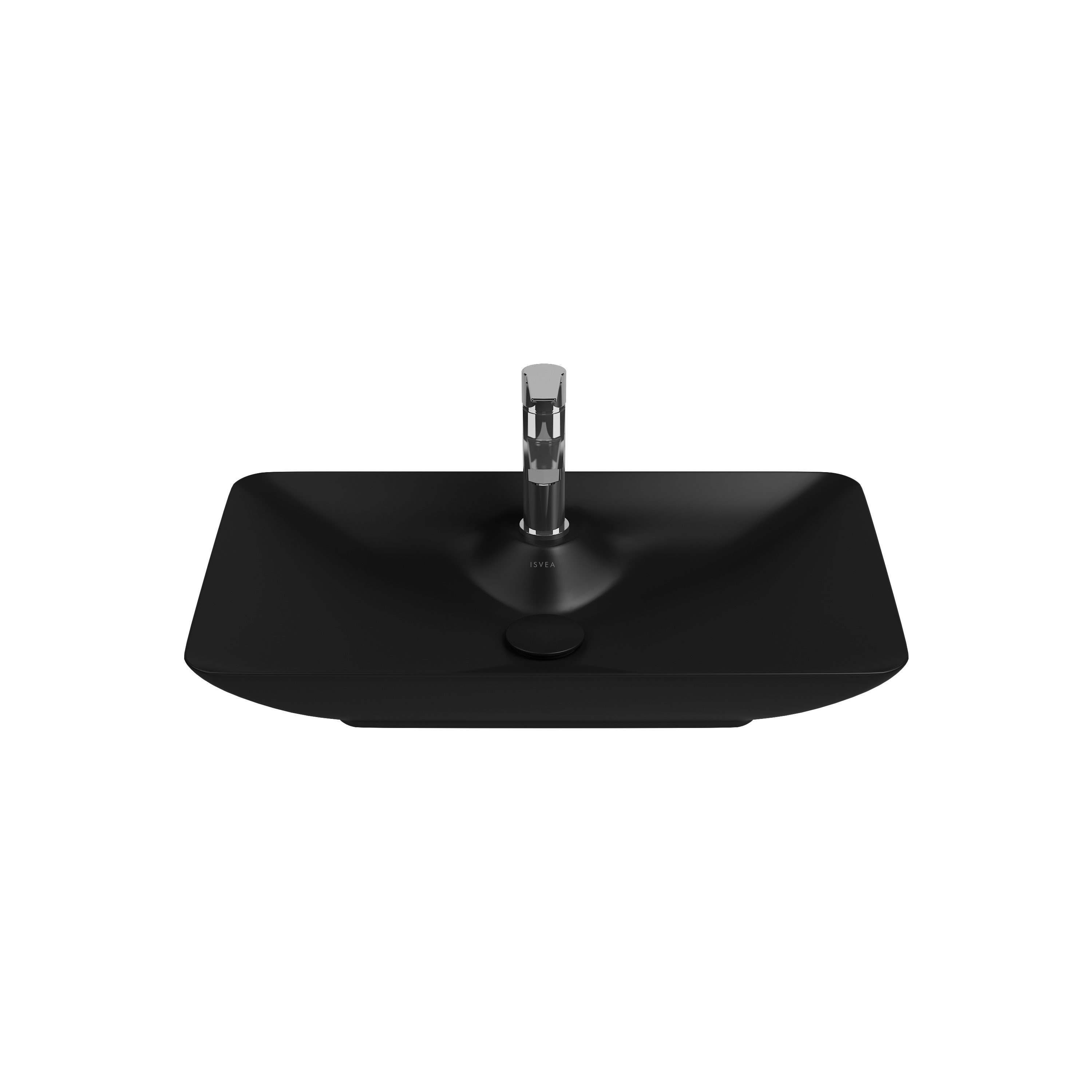 SistemaY Clear Bowl Washbasin 65 cm Black