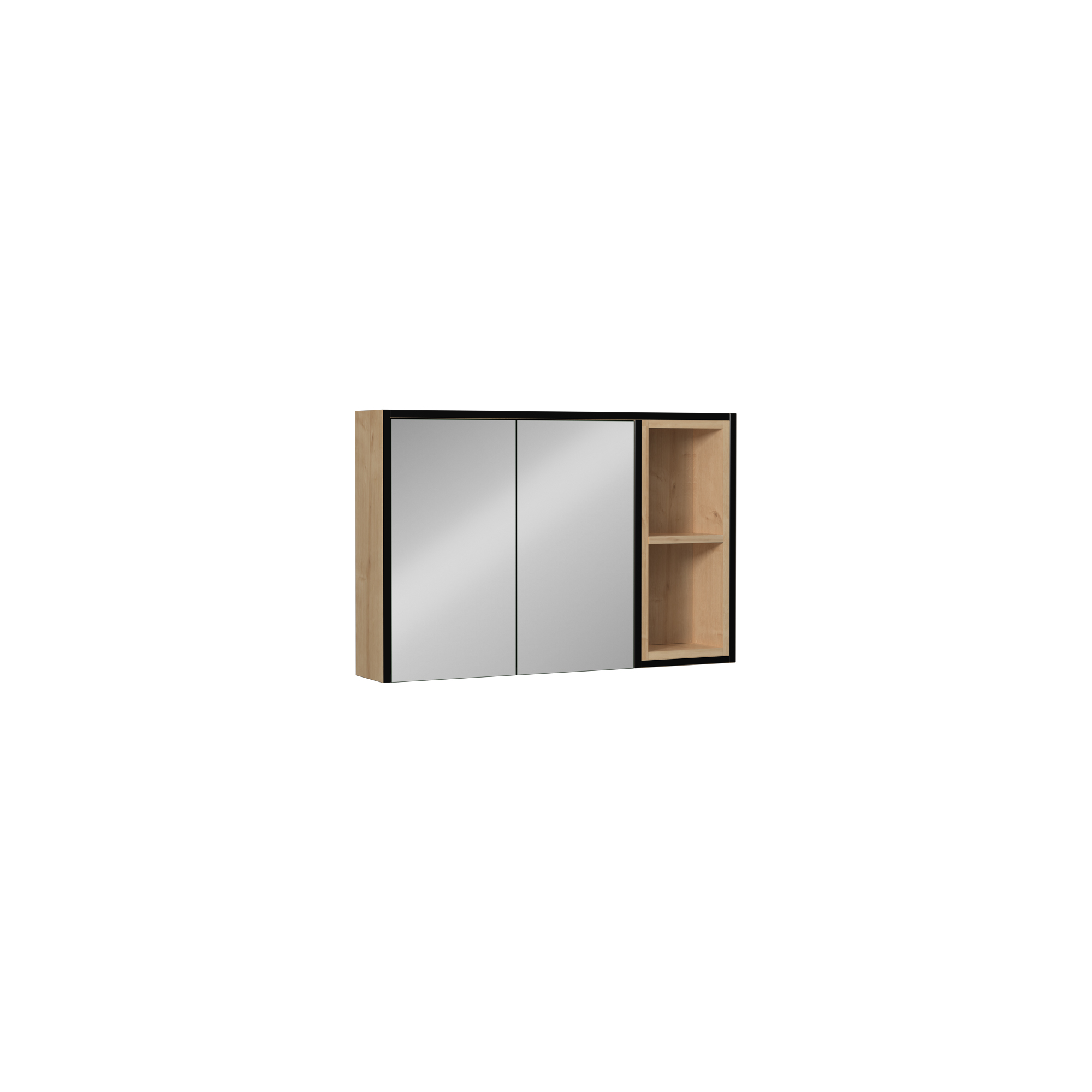 Cavalli Mirror Cabinet Anthracite-Oak