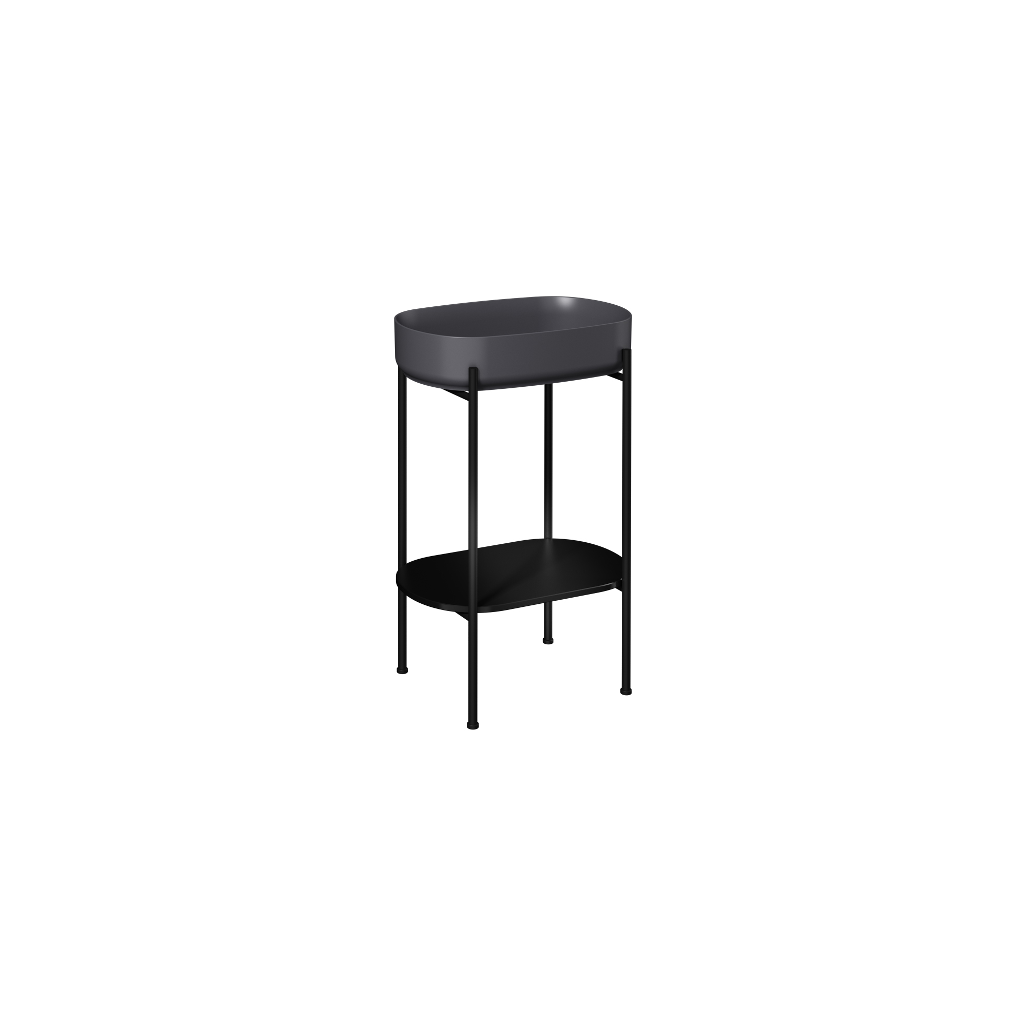 Puno 60cm Washbasin Unit (10NF65060 2S included) Black