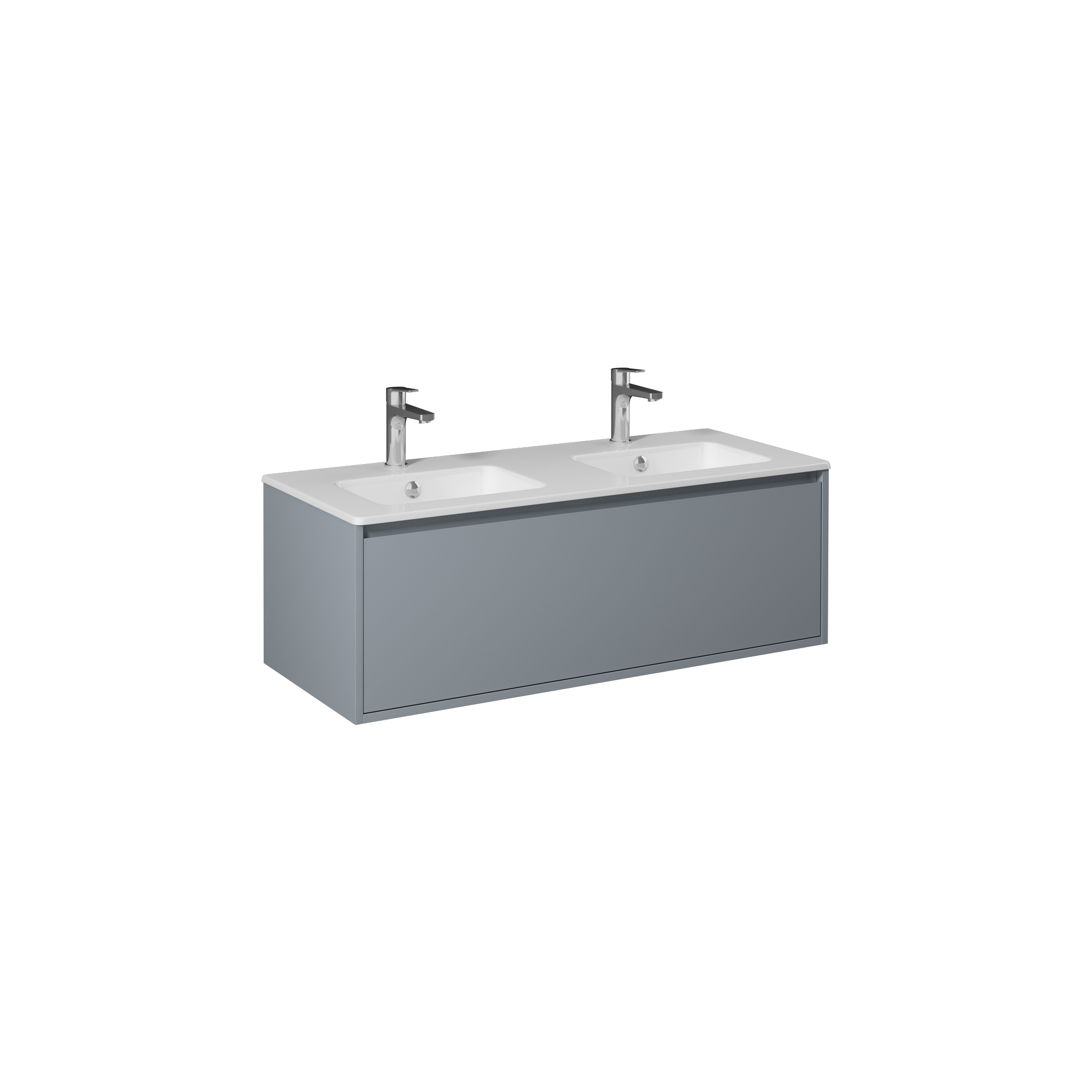 Pro 120cm Washbasin Unit With Single Drawer (10SL51121SV included) Light Grey