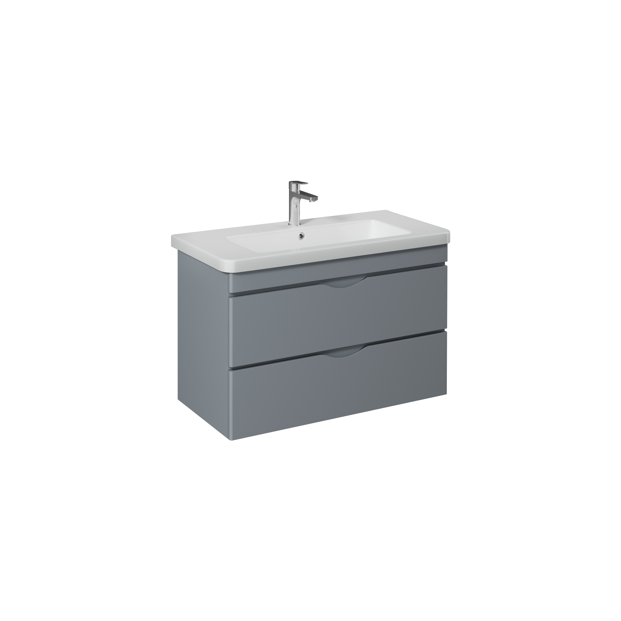 Neo 100cm Washbasin Unit With Single Drawer (10PS50100SV included) White