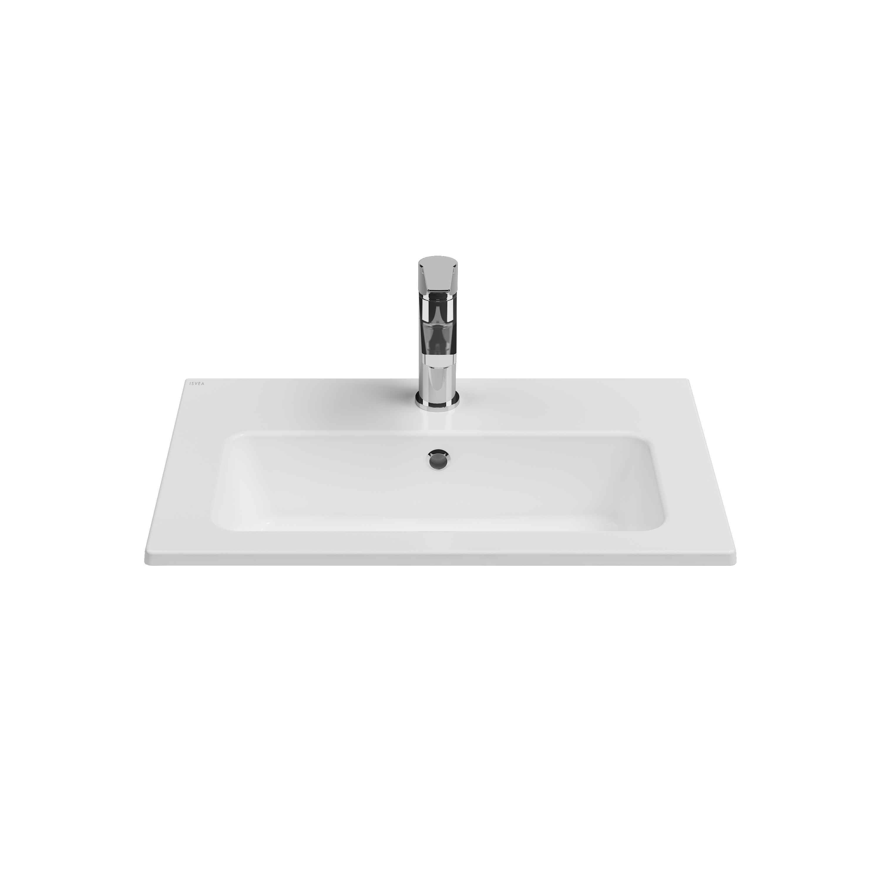 SistemaT Flat Washbasin 60 cm White