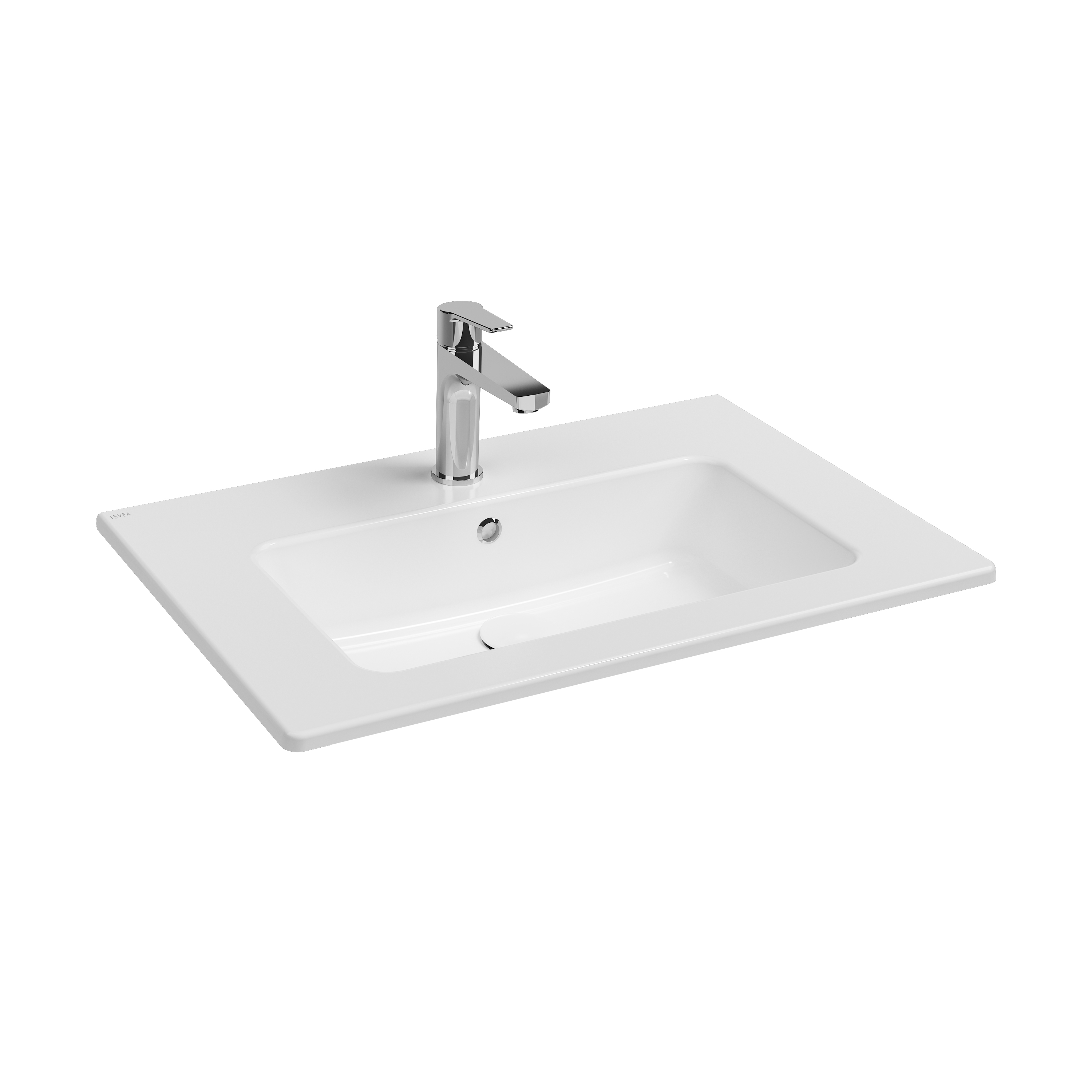 SistemaT Flat Washbasin 71 cm White