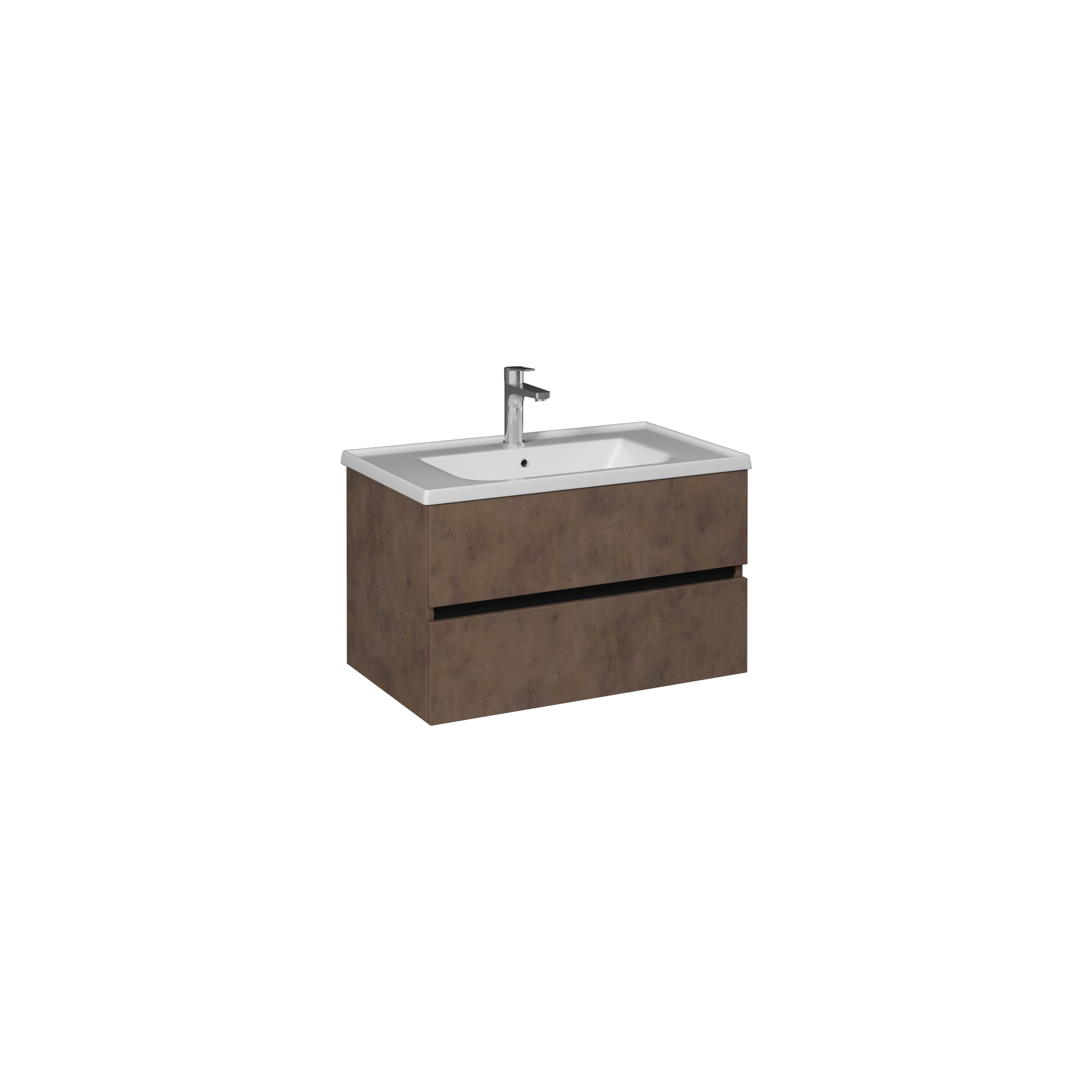 Trio + Washbasin Unit 100 cm With Single Drawer (10LE50101 included) Retro bronze