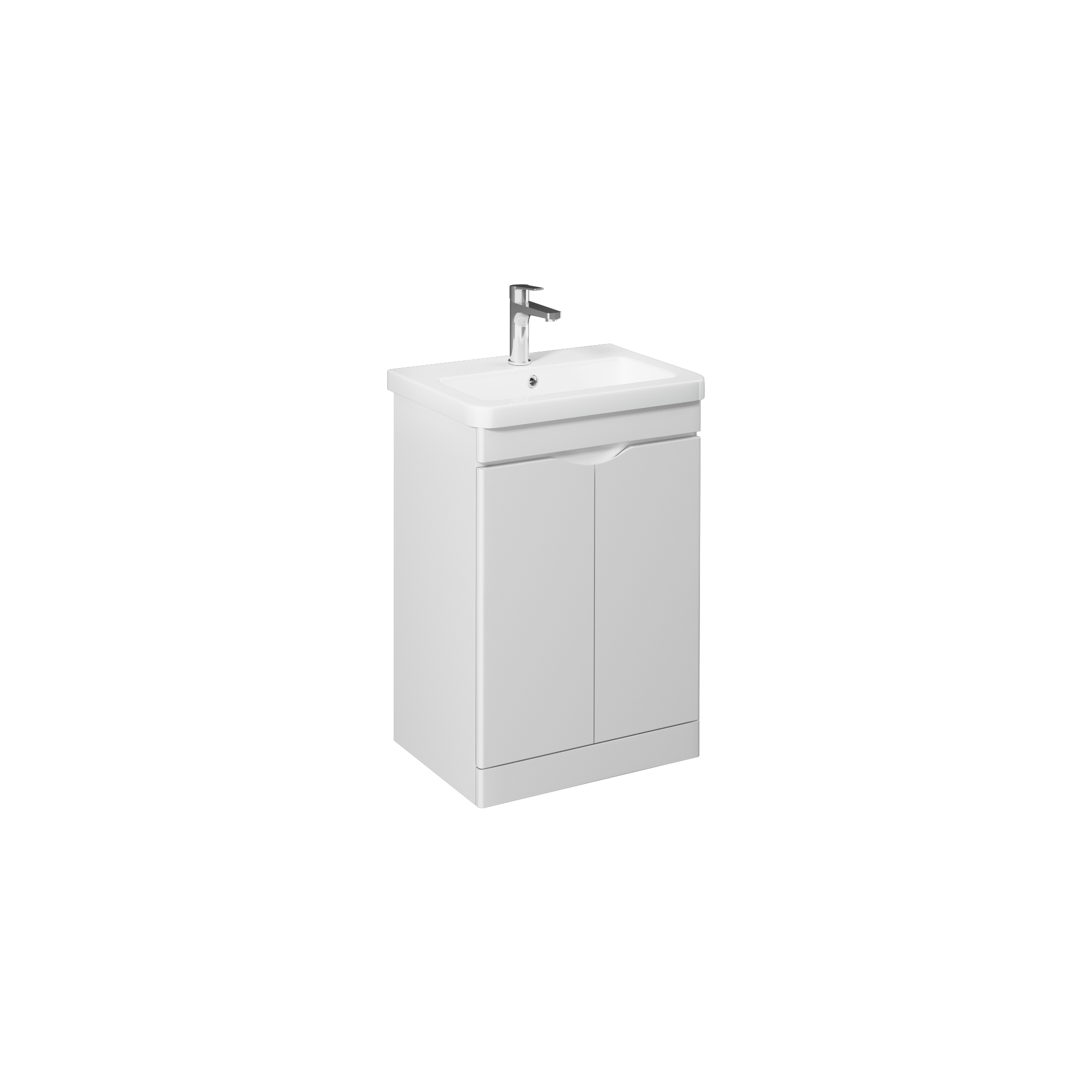 Neo 100cm Washbasin Unit With Single Drawer (10PS50100SV included) White