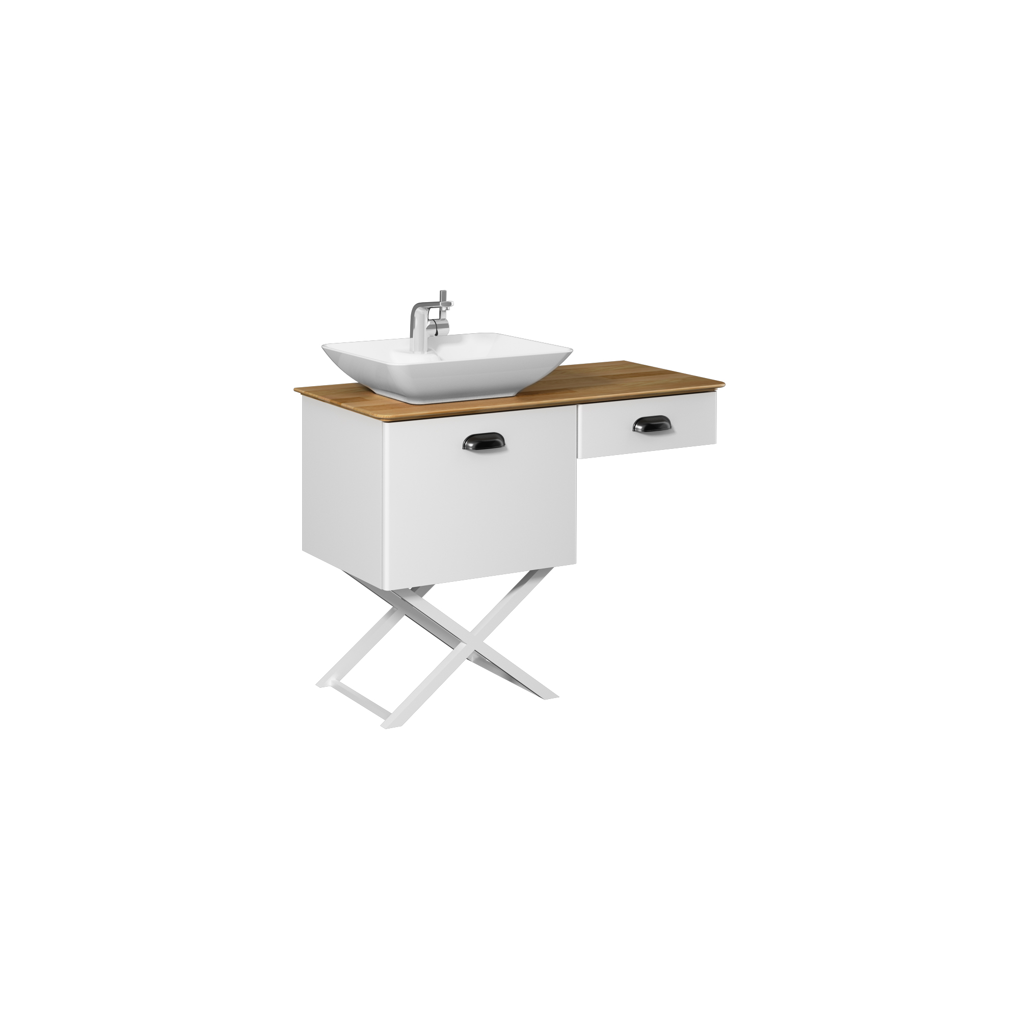 Bei 100cm Washbasin UnitFree Standing (10SY50052 included) White