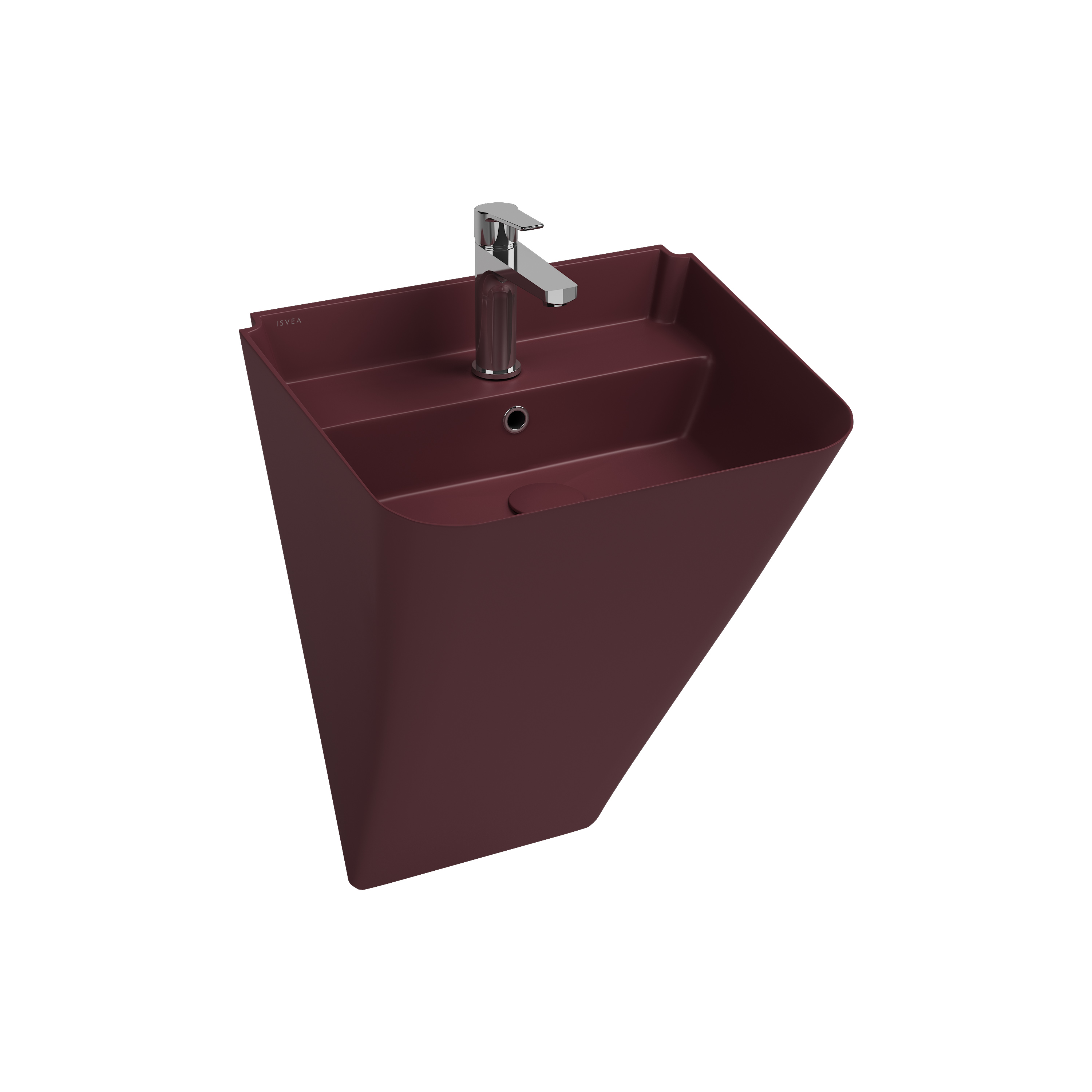 Sott Aqua Asma Monoblok Lavabo 50 cm Rustik Bordo