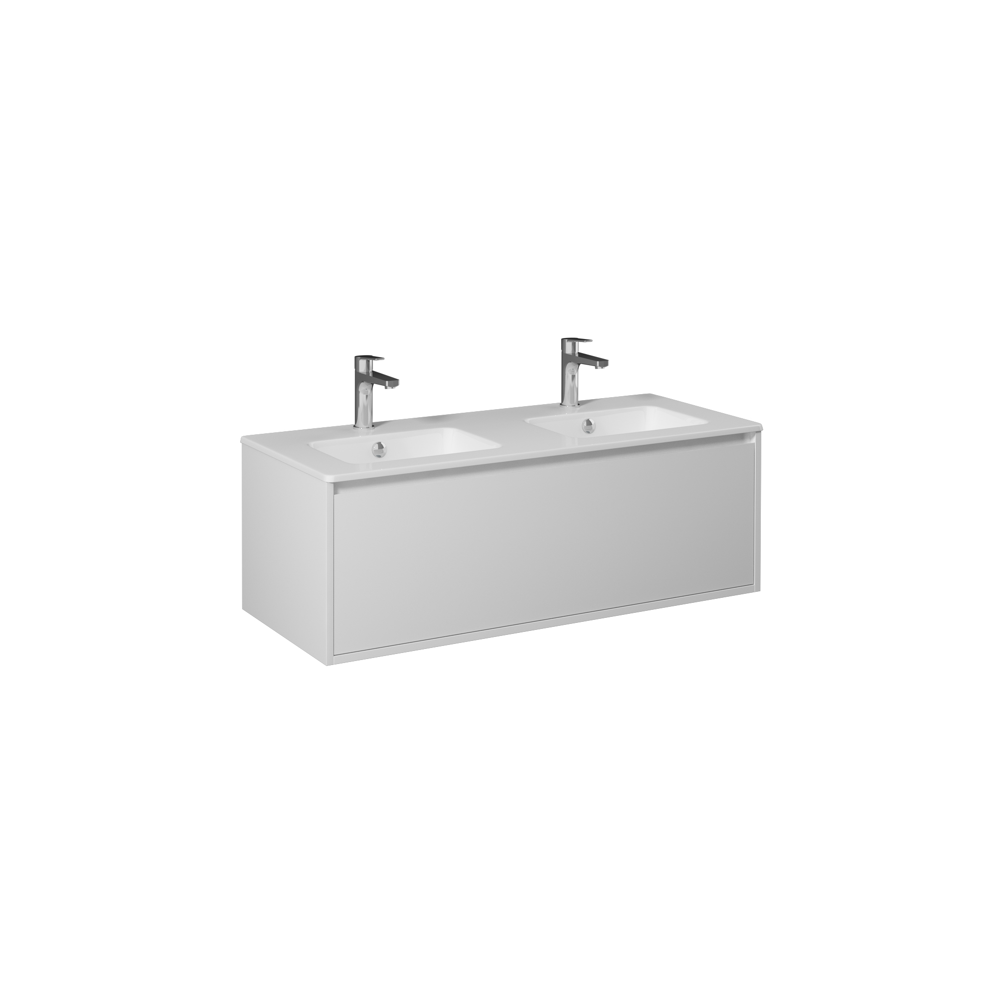 Pro 100cm Washbasin Unit With Single Drawer (10SL50101SV included) White 