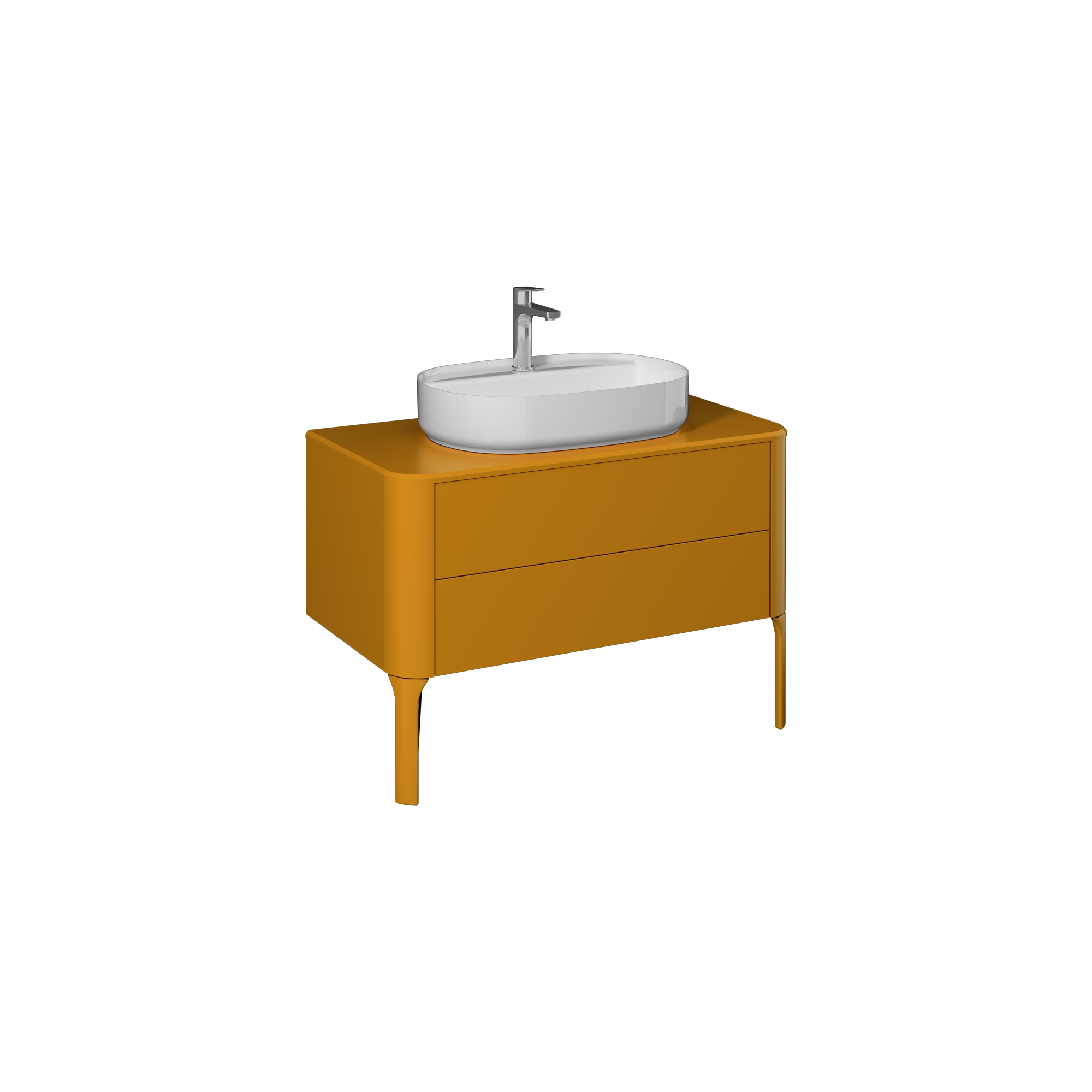 Sogno 100 cm Lavabo Dolabı (10NF65060 Beyaz dahil) Amber