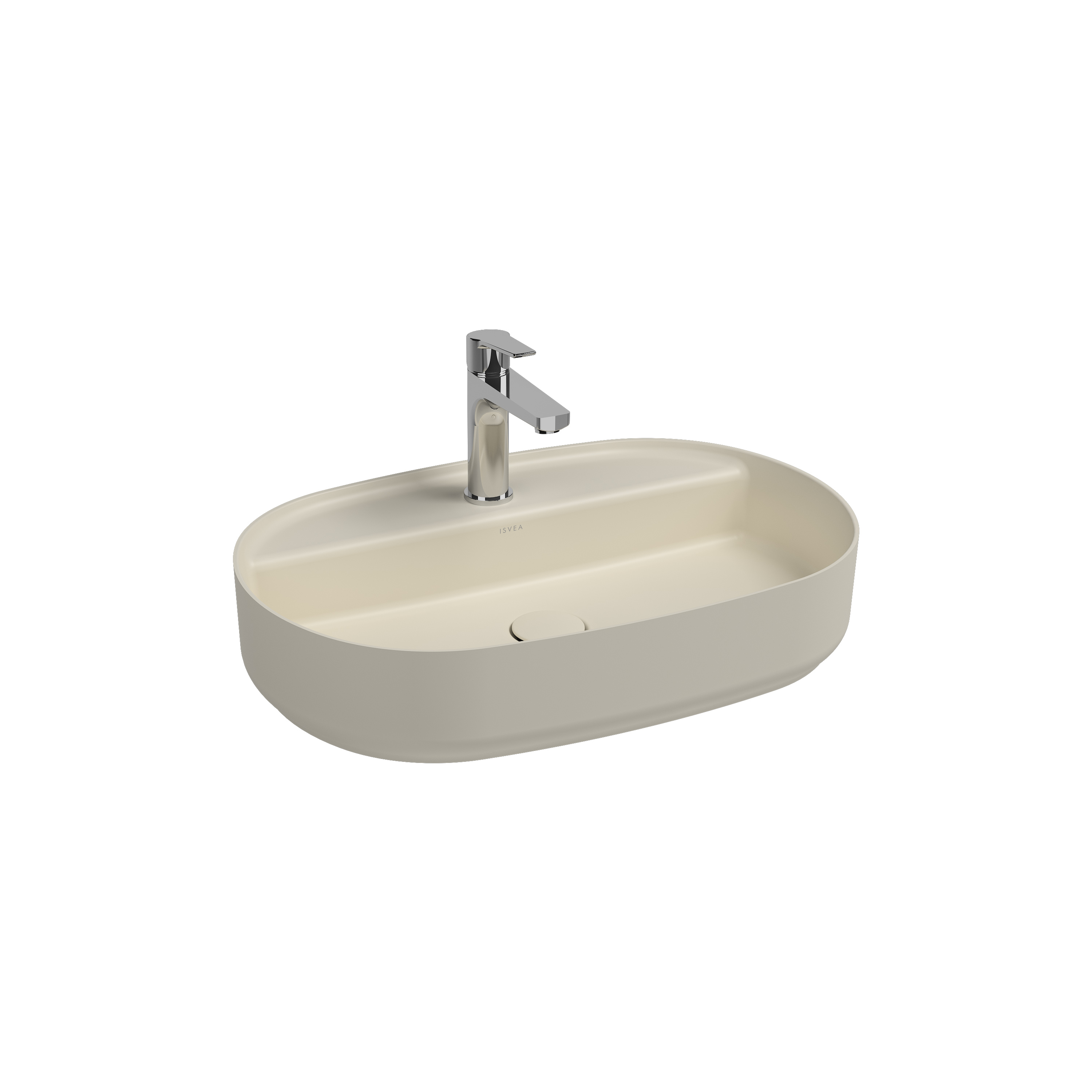 Infinity Tezgah Üstü Lavabo 60 cm Fildişi