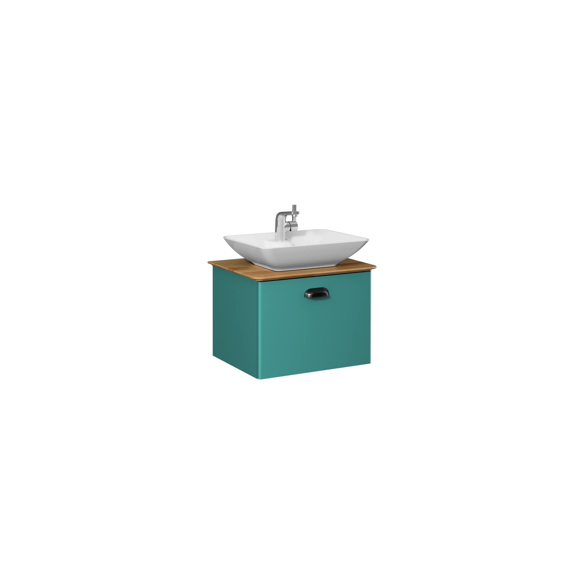 Bei 60cm Washbasin Unit (10SY50052 included) Mint Turquoise