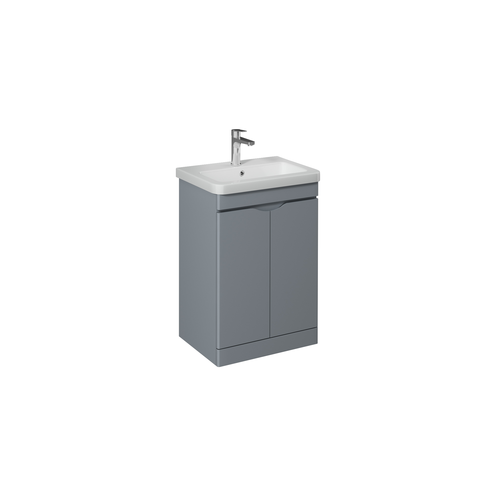 Neo 100cm Washbasin Unit With Single Drawer (10PS50100SV included) Gri