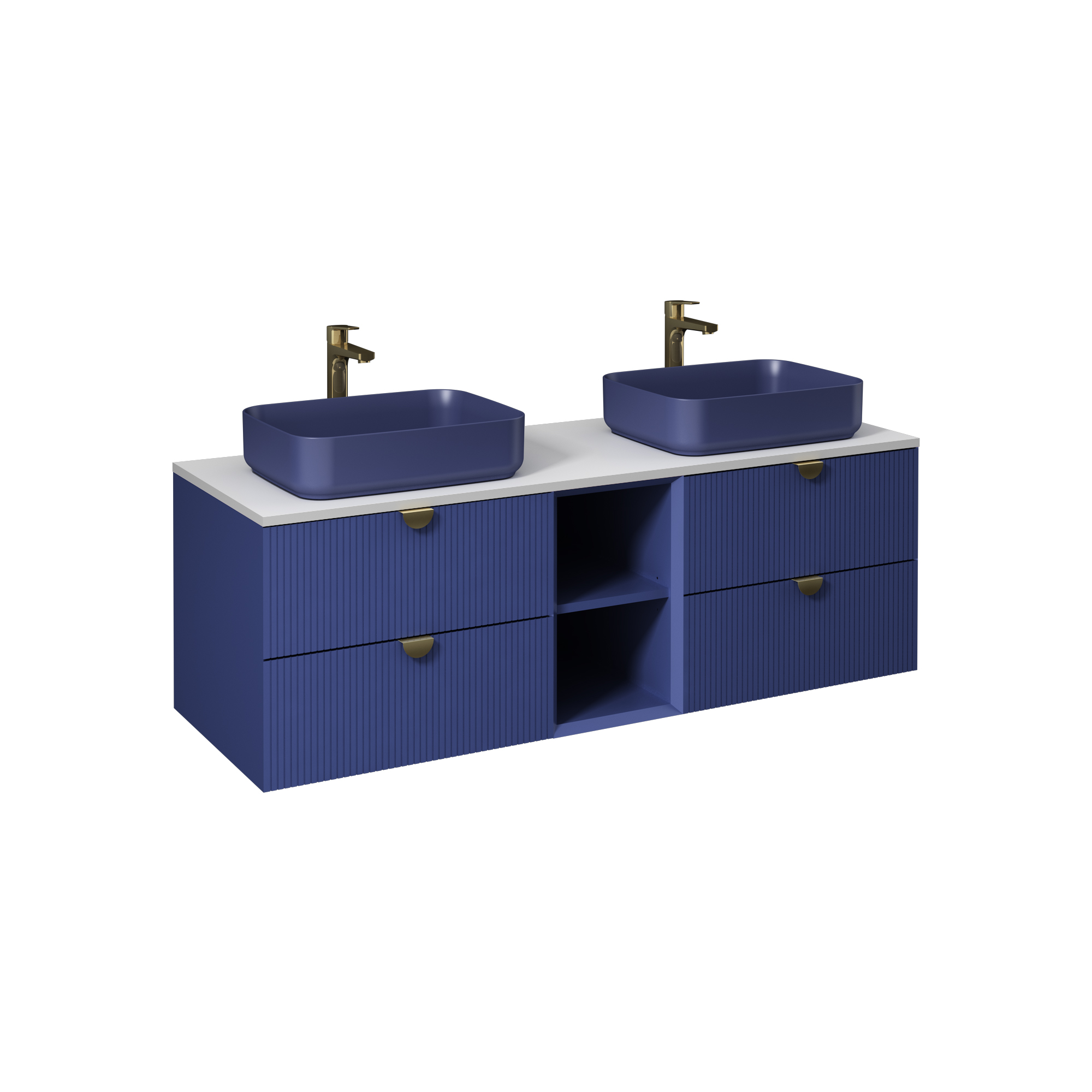 Infinity Washbasin Unit Open Shelf 1 30 cm (10NF65050 included) Night Blue