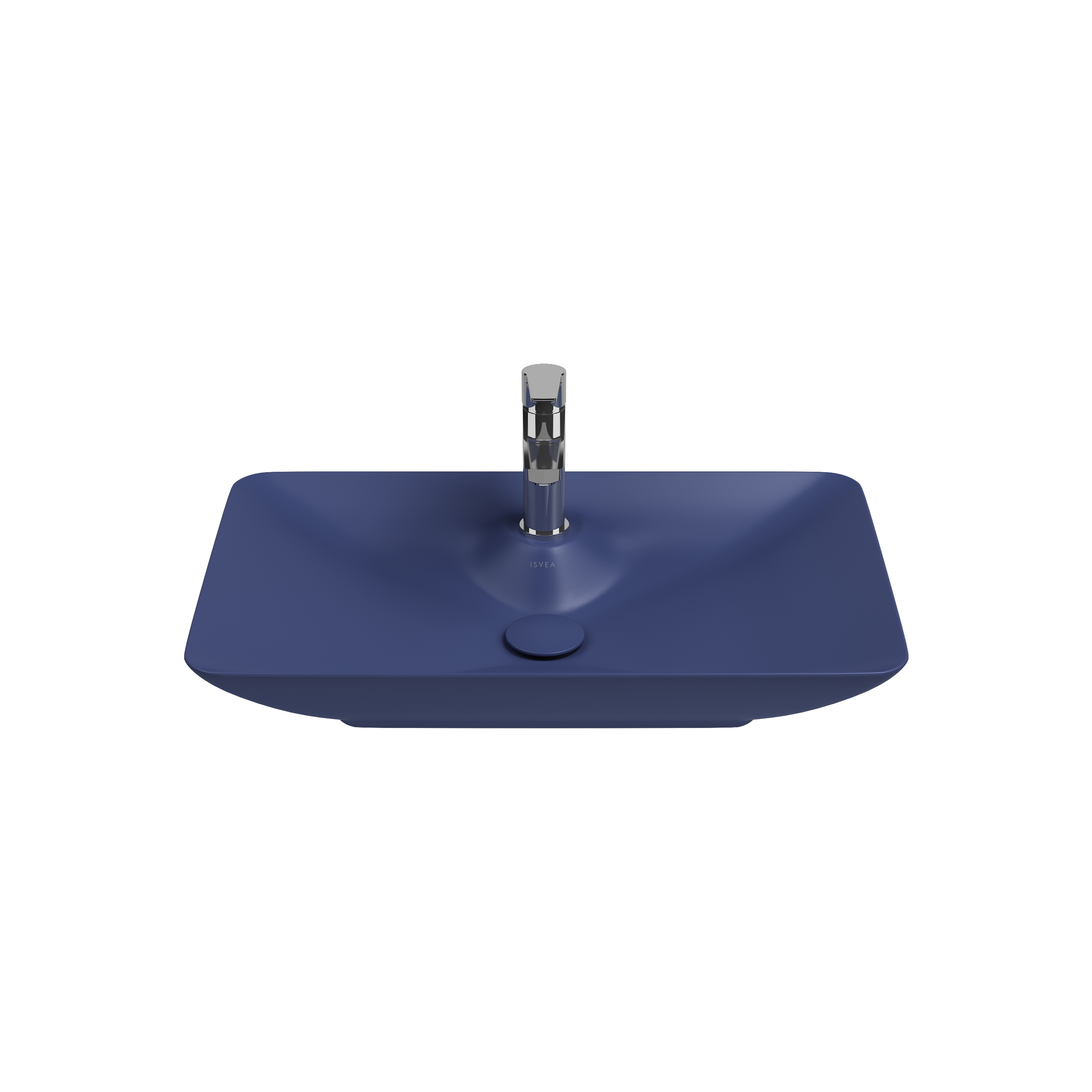 SistemaY Clear Bowl Washbasin 65 cm Isvea Blue