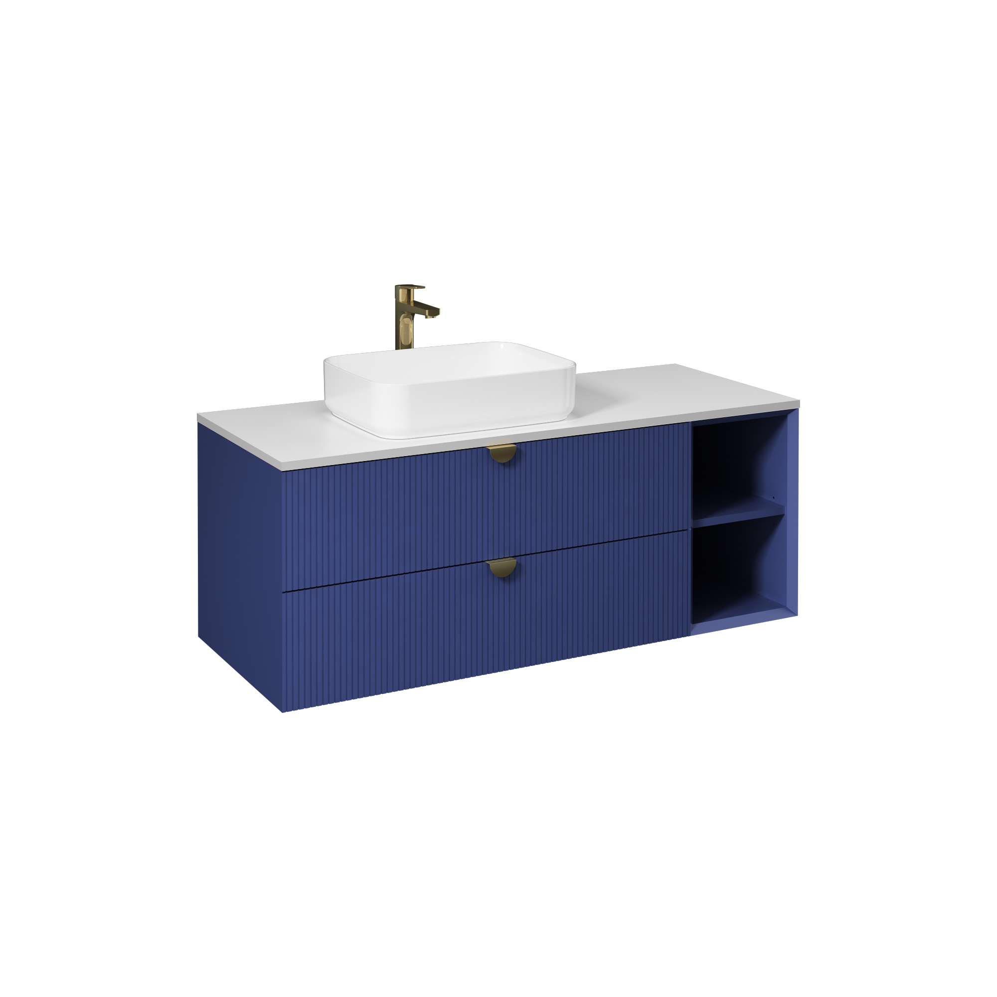 Infinity Washbasin Unit Open Shelf 1 30 cm (10NF65050 2K included) Night Blue