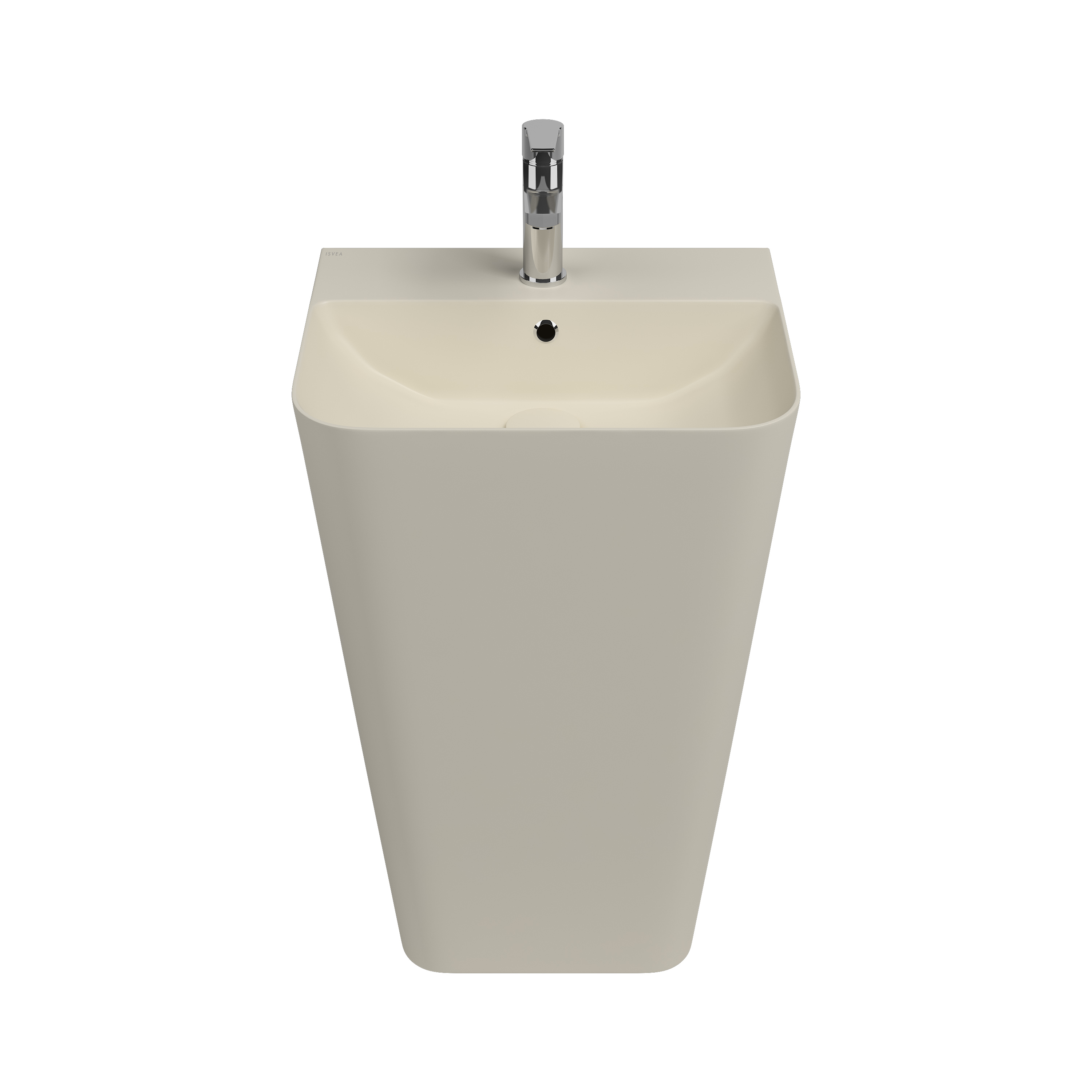 Sott Aqua Monoblok Yerden Lavabo 50 cm Fildişi