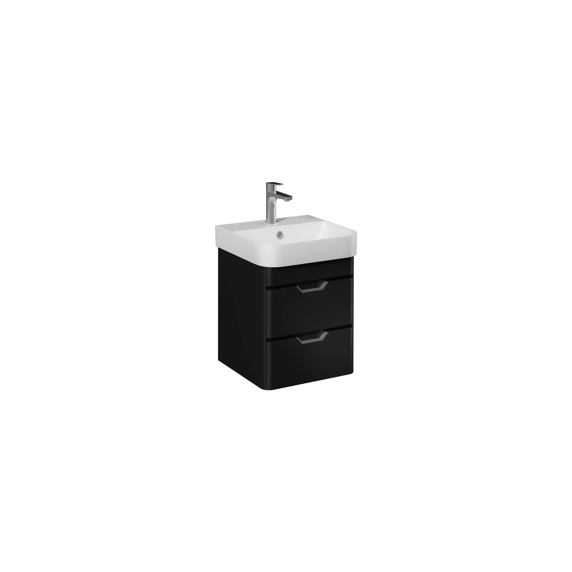 Fonte 57cm Lavabo Dolabı,2 Çekmece(10SQ50057 dahil) Açık Gri