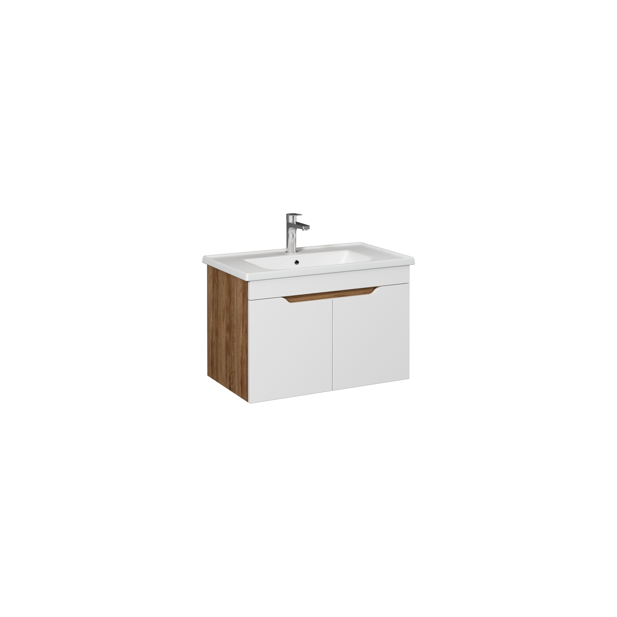 Onda Washbasin Unit 80 cm (10LE50081 included) Amalfi&Anthracite