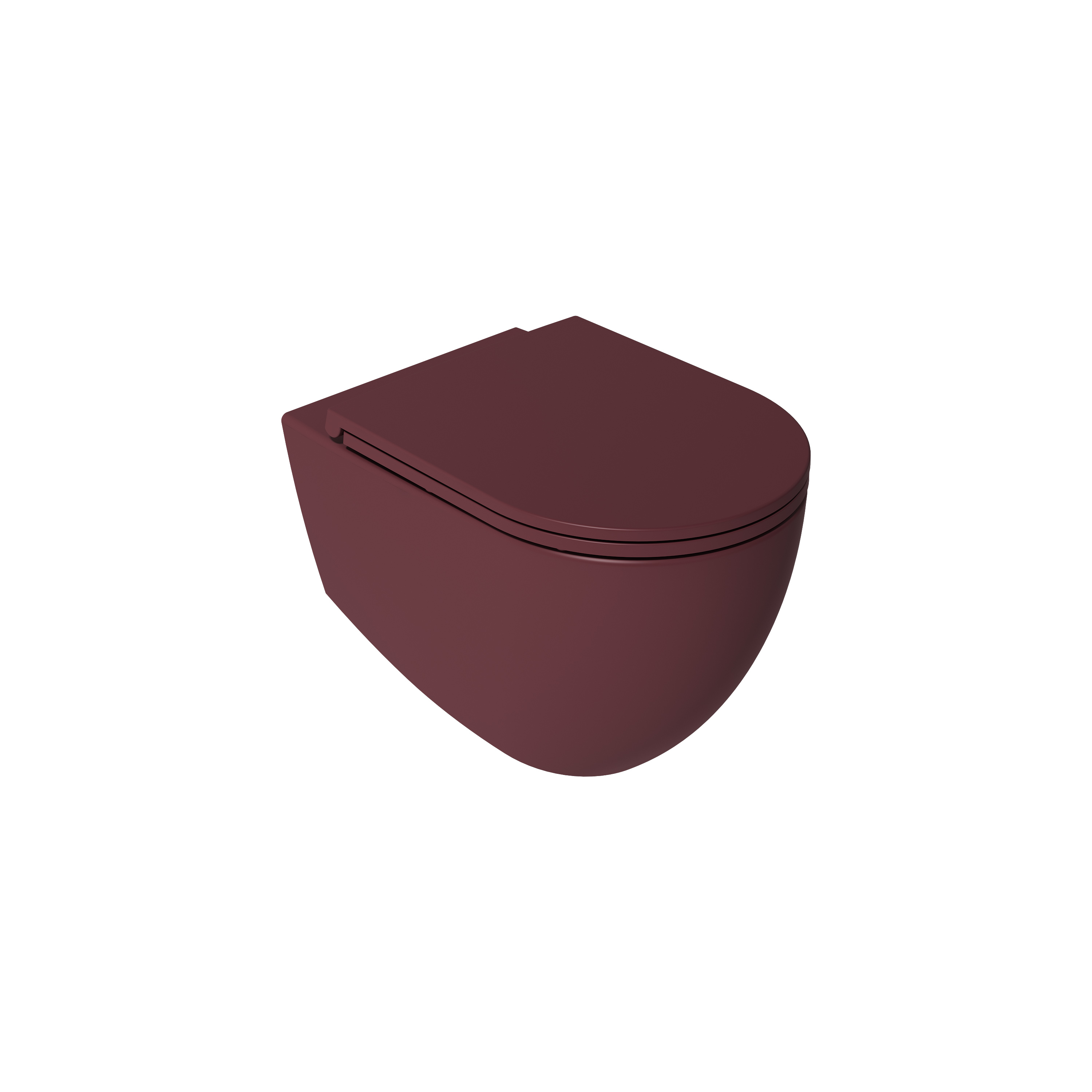 Infinity Clearim Plus Wall-hung WC Maroon Red