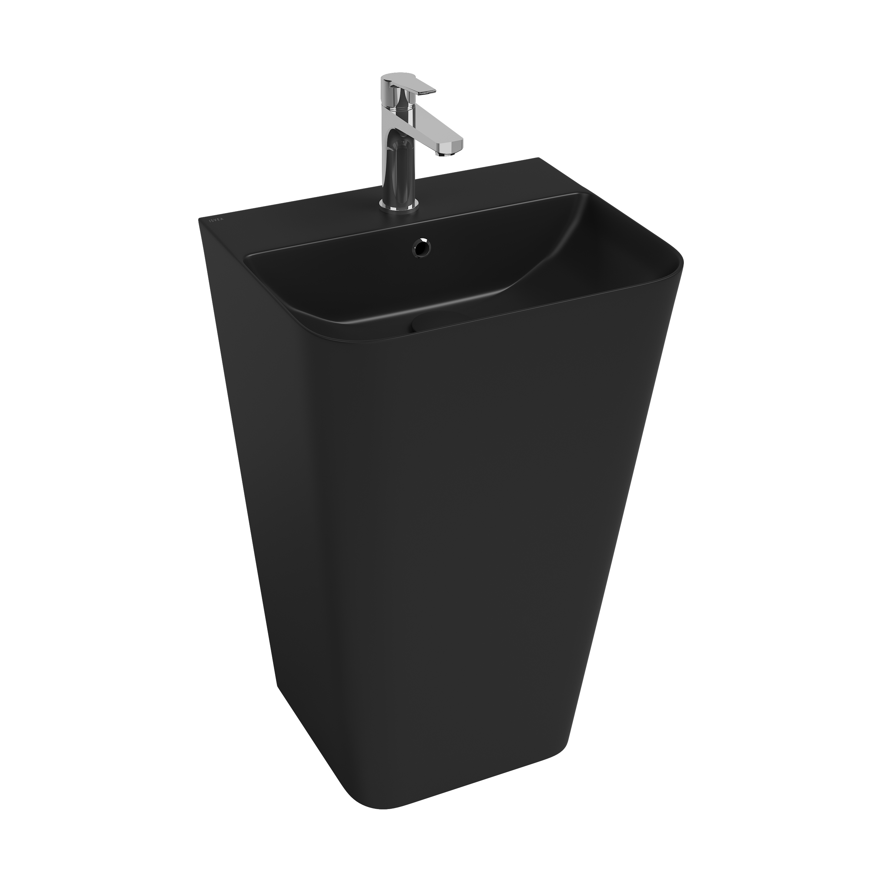 Sott Aqua Monoblok Yerden Lavabo 50 cm Siyah