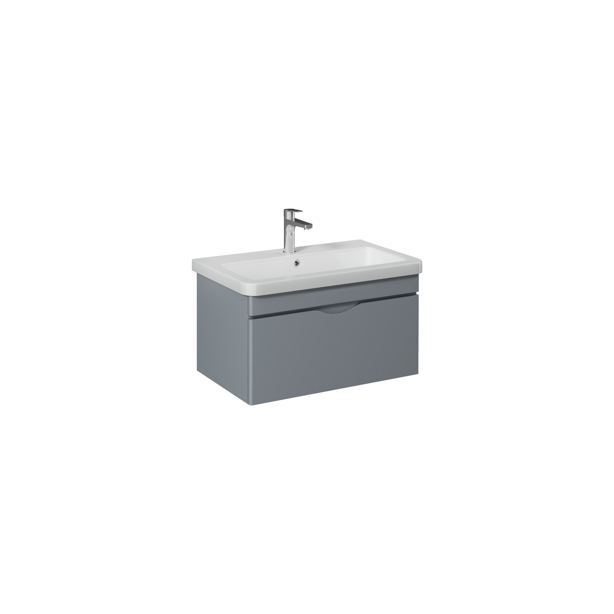 Neo 100cm Washbasin Unit With Single Drawer (10PS50100SV included) White