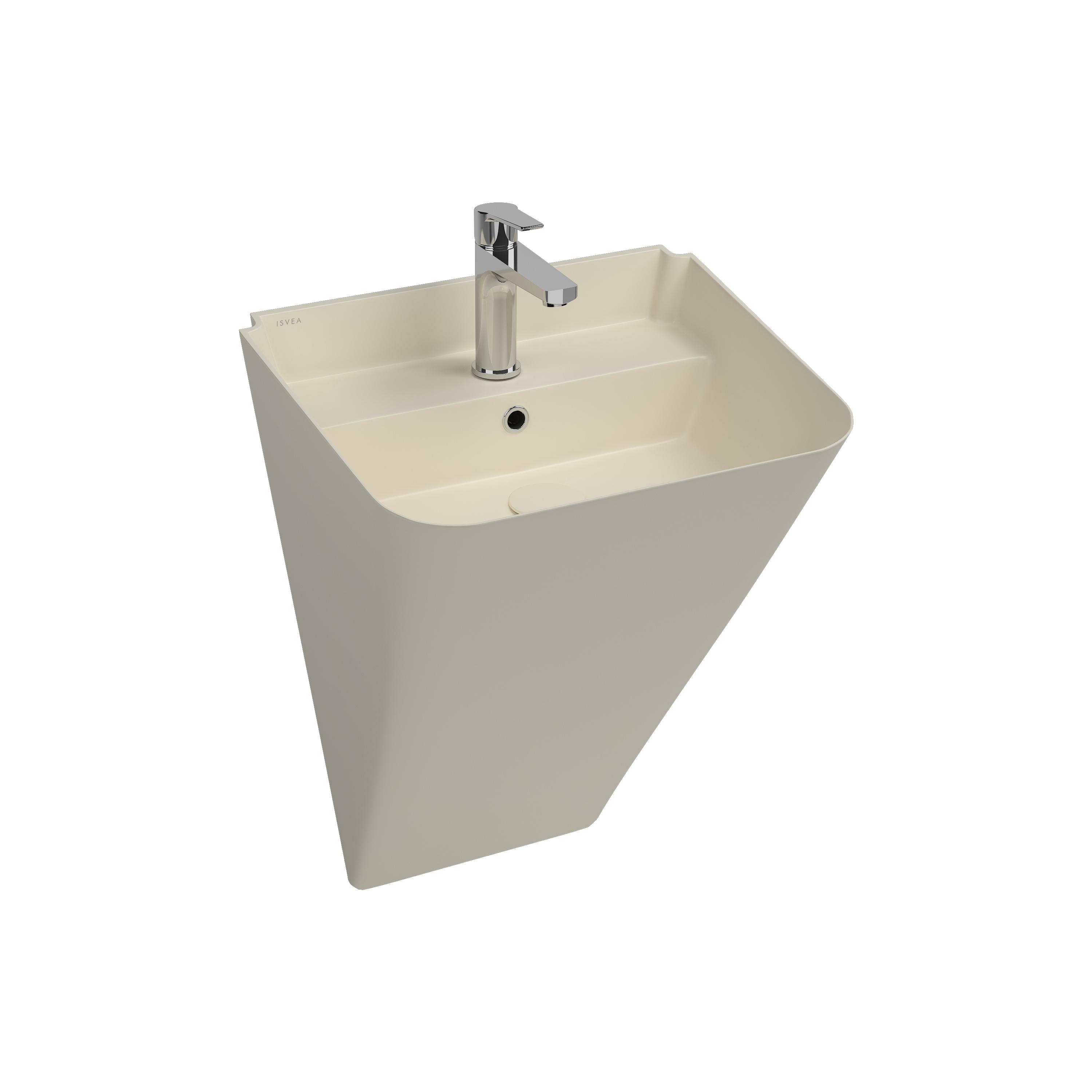 Sott Aqua Asma Monoblok Lavabo 50 cm Fildişi