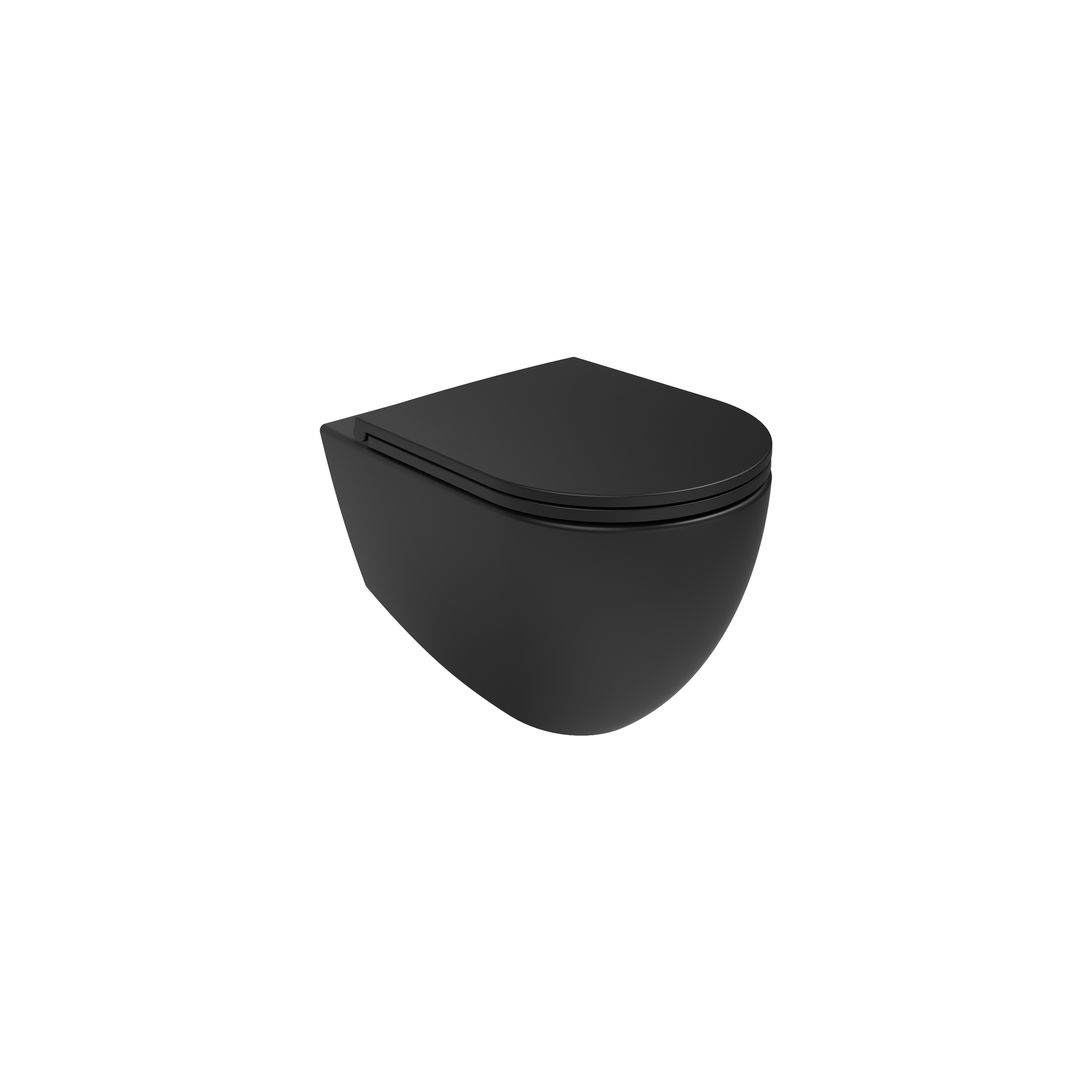 Infinity Clearim Plus Wall-hung WC Black