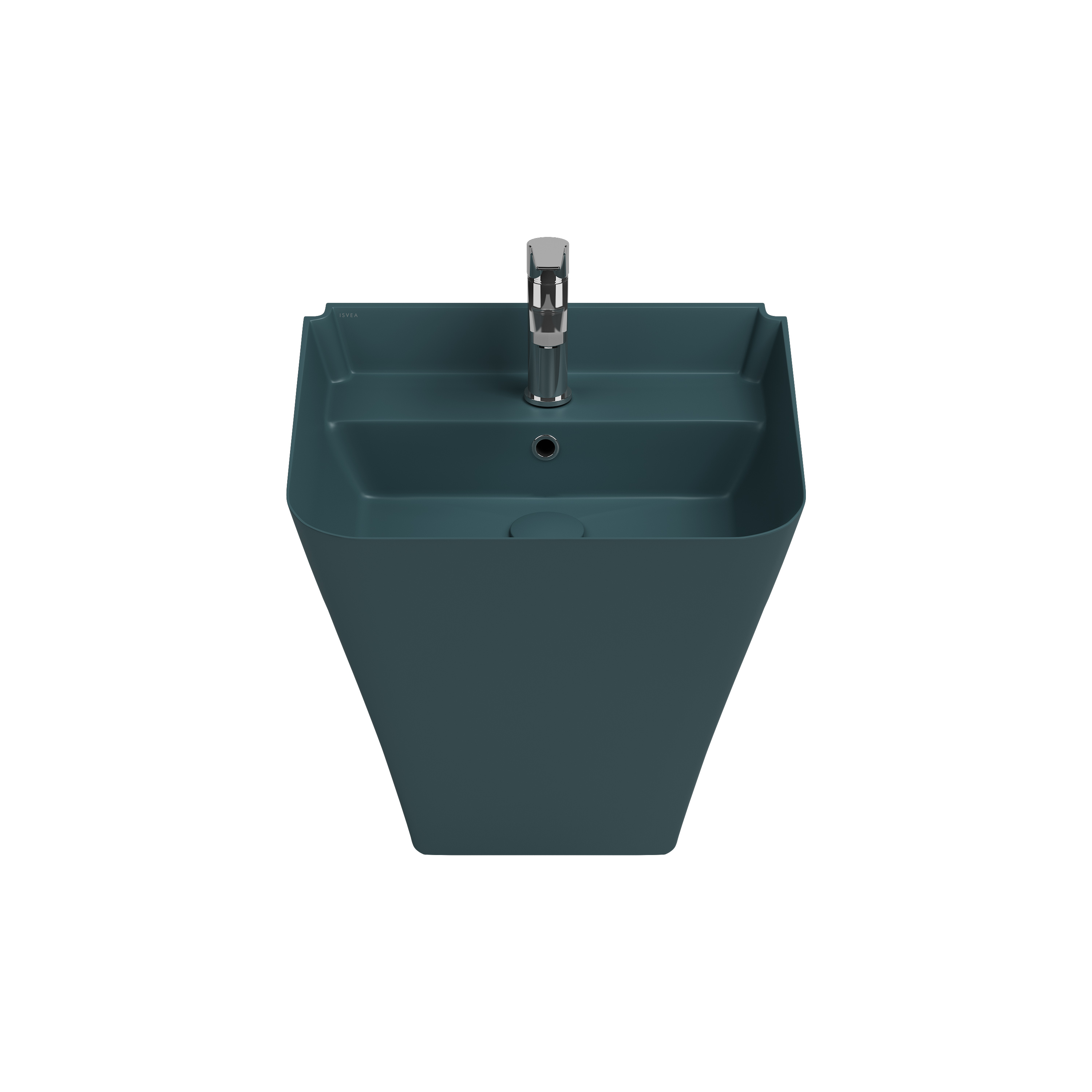 Sott Aqua Asma Monoblok Lavabo 50 cm Petrol Yeşili