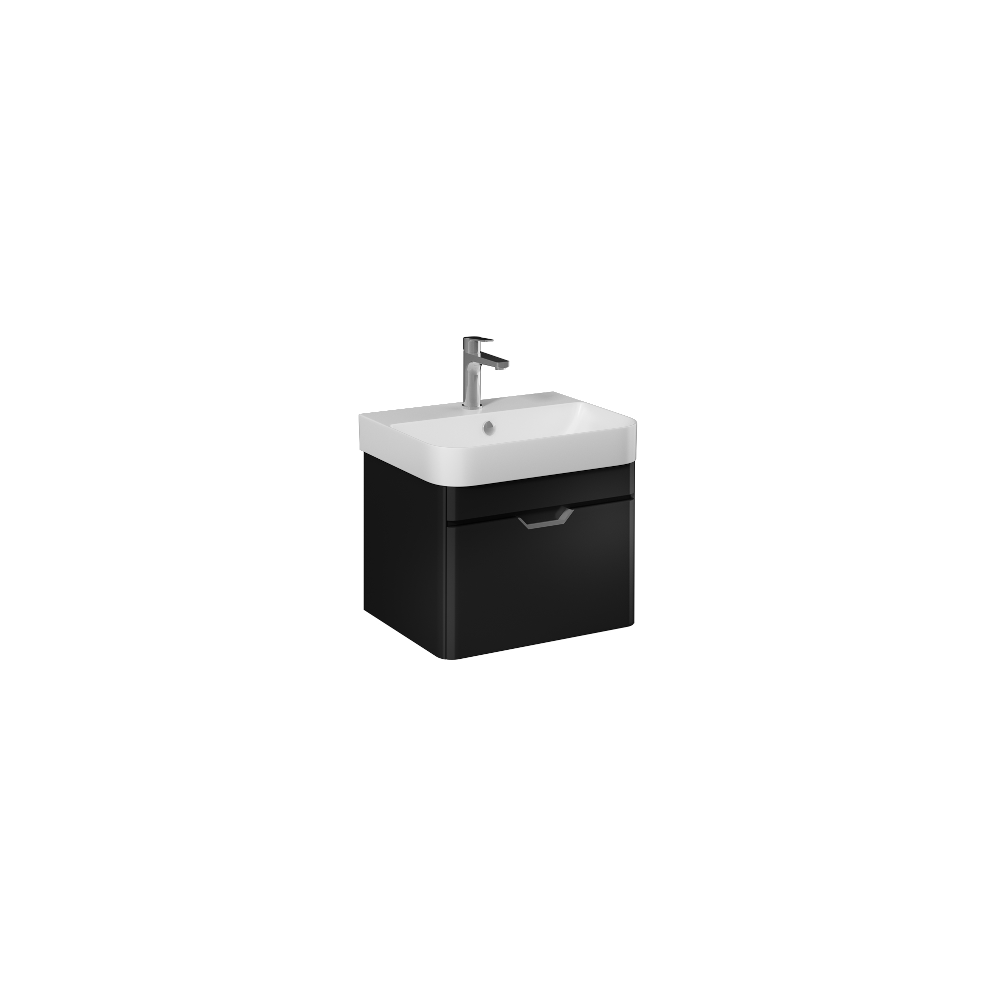 Fonte 48cm Washbasin Unit With Single Drawer (10SQ50048SV included) Gri