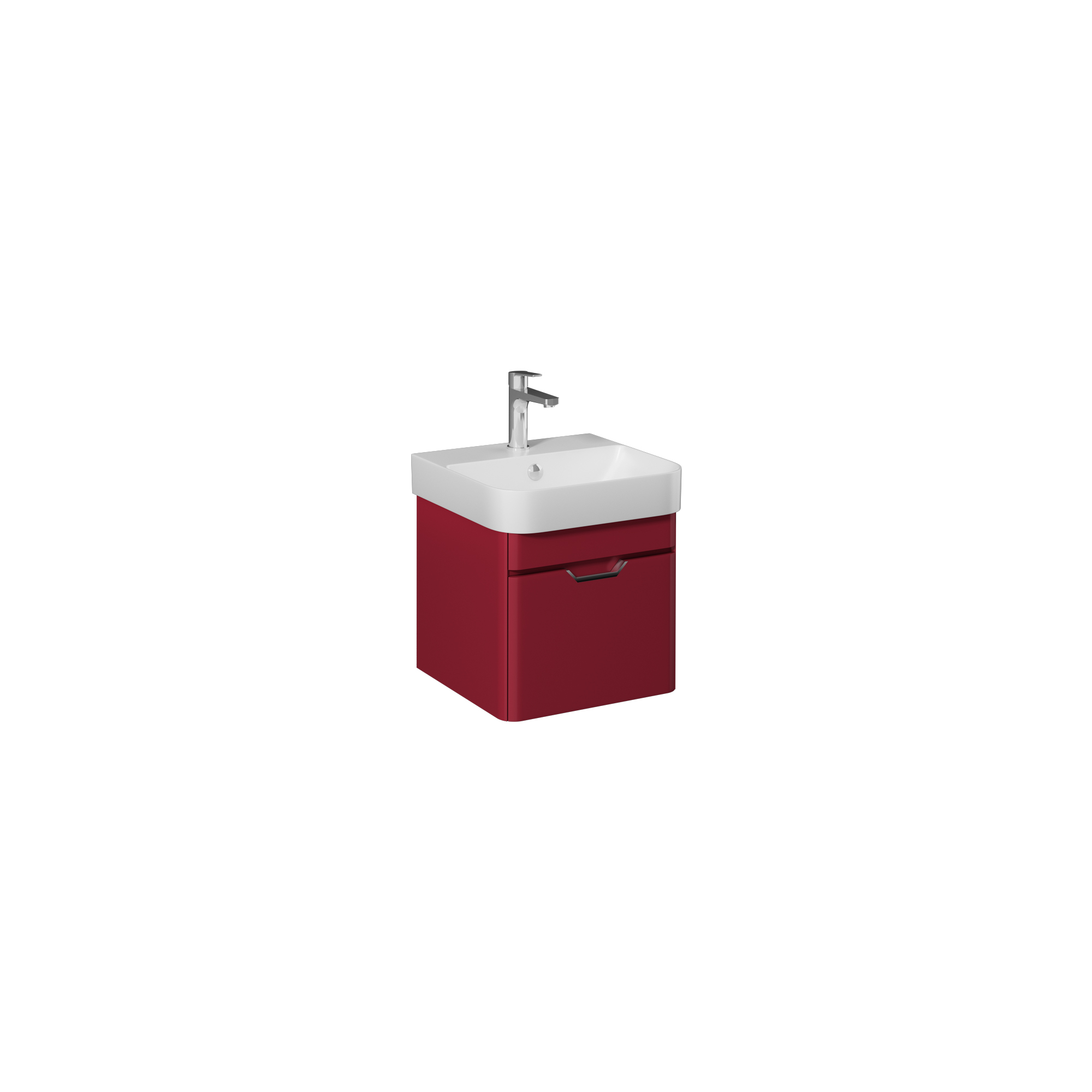 Fonte 57cm Lavabo Dolabı,2 Çekmece(10SQ50057 dahil) Açık Gri