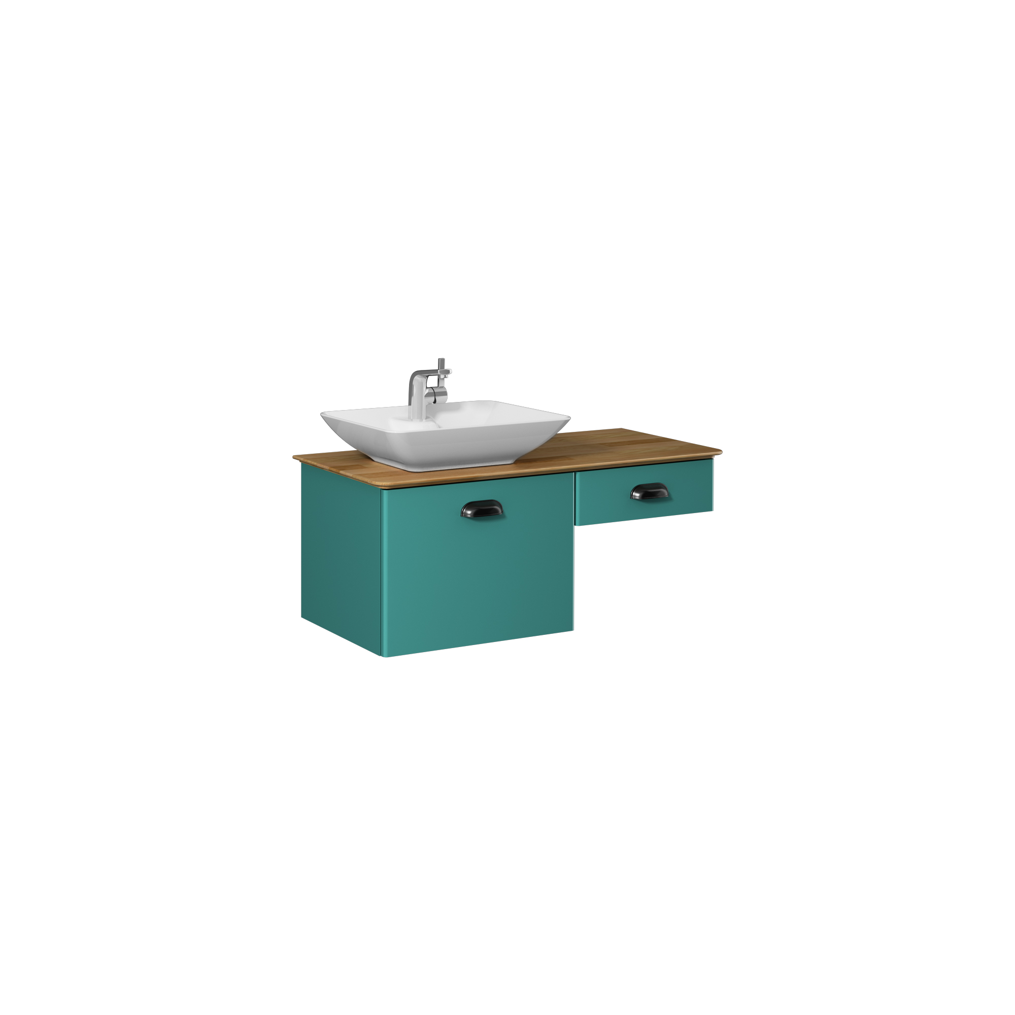 Bei 100cm Washbasin Unit (10SY50052 included) Mint Turquoise