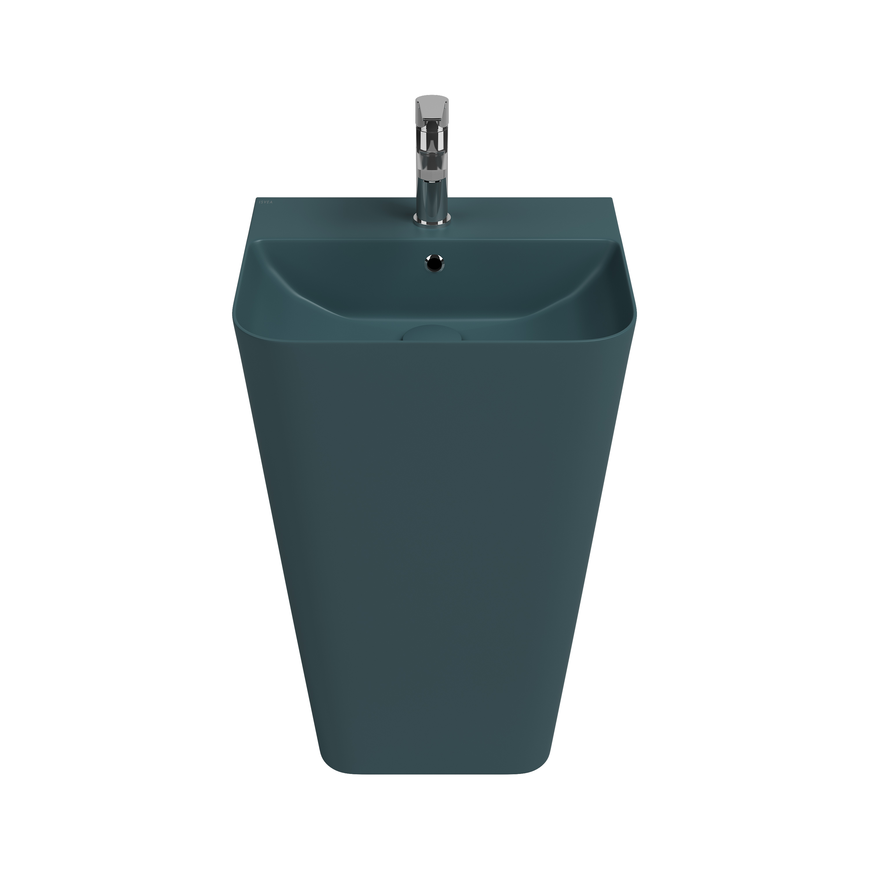 Sott Aqua Monoblok Yerden Lavabo 50 cm Petrol Yeşili