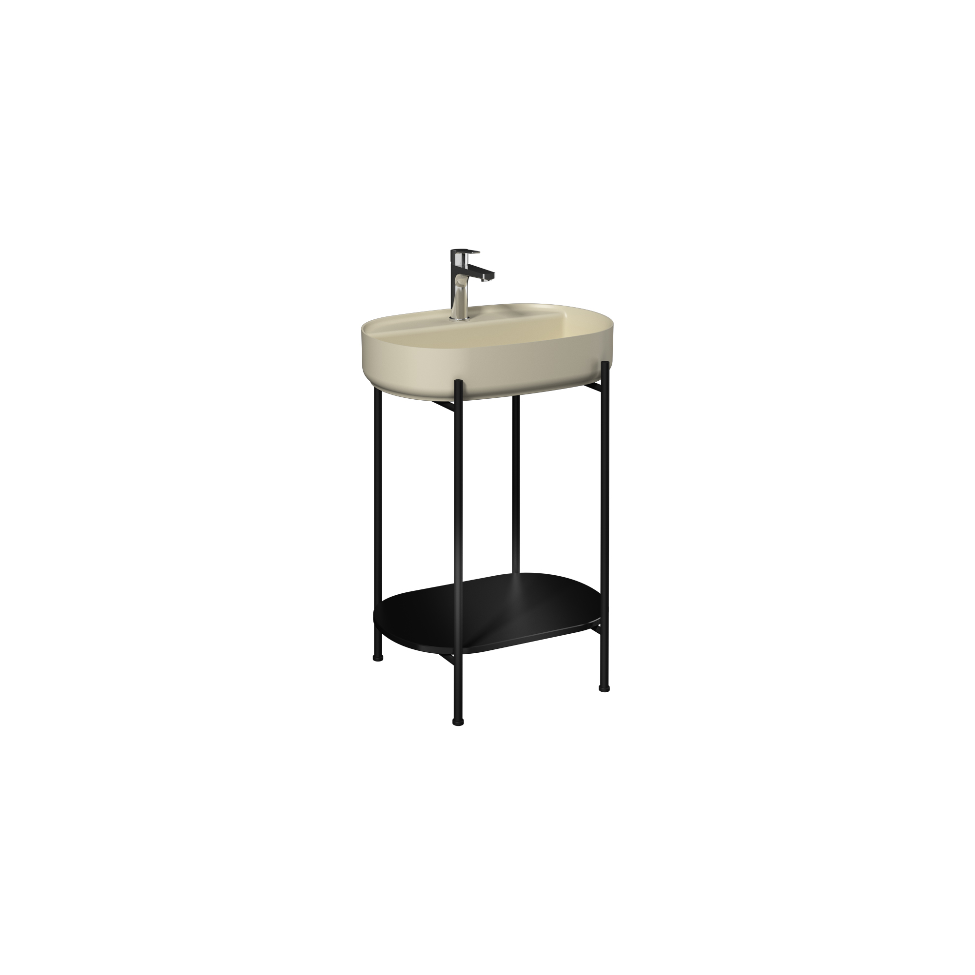 Puno 60cm Washbasin Unit (10NF65060 2P included) Black 