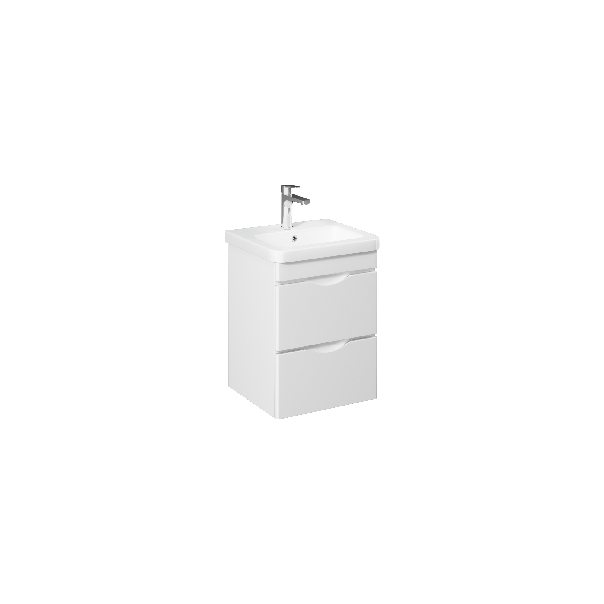 Neo 100cm Washbasin Unit With Single Drawer (10PS50100SV included) White