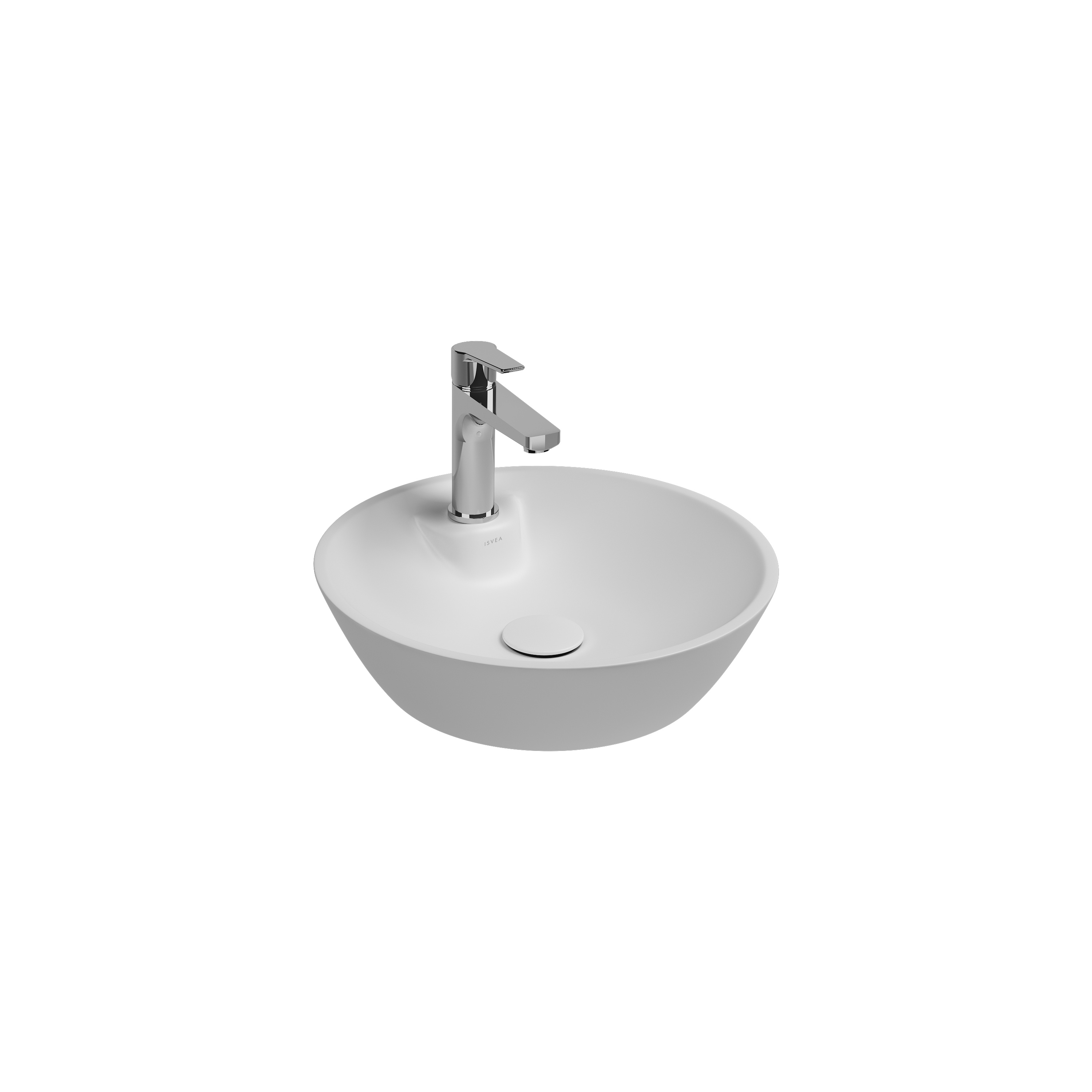 SistemaY Clear Bowl Washbasin 65 cm White