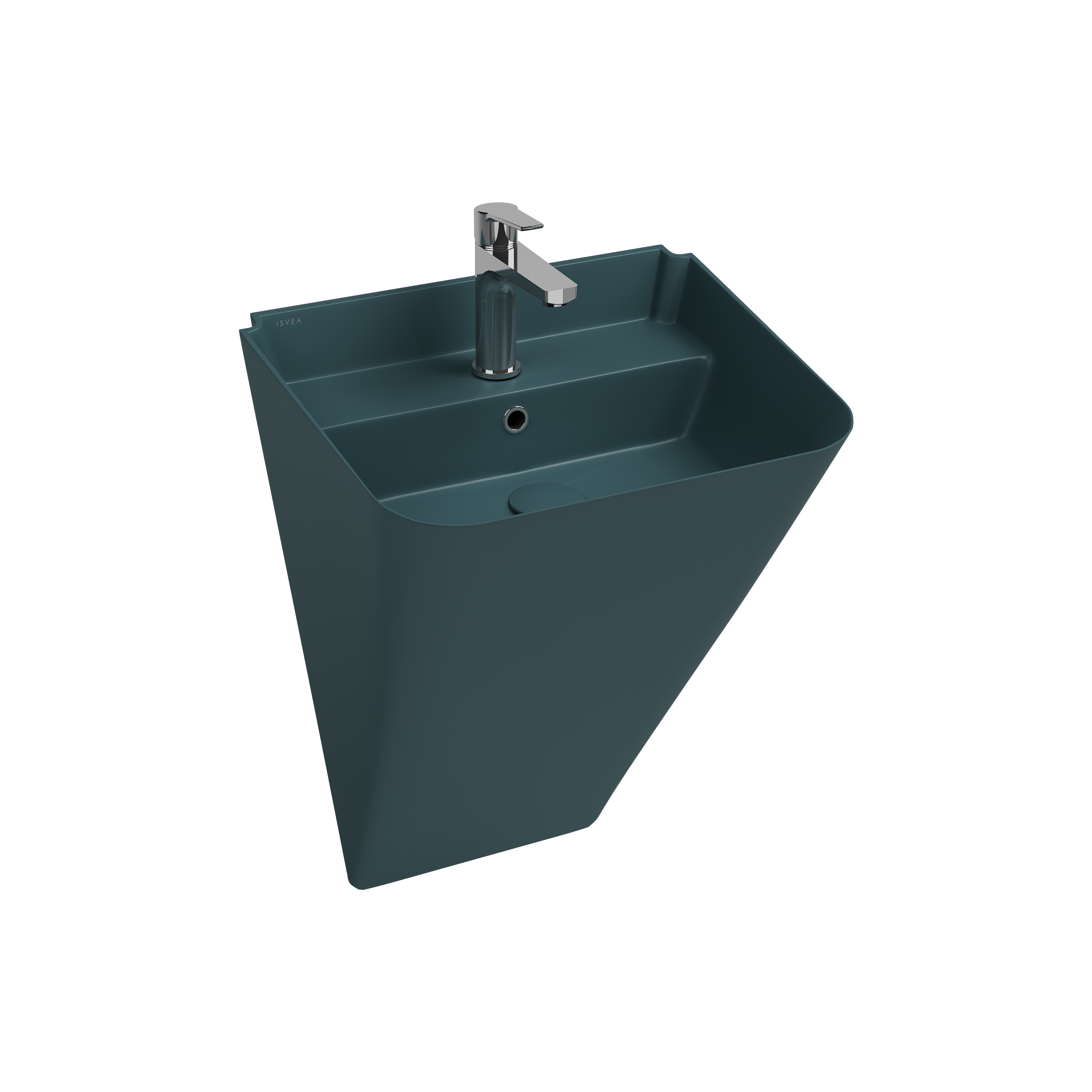 Sott Aqua Asma Monoblok Lavabo 50 cm Petrol Yeşili