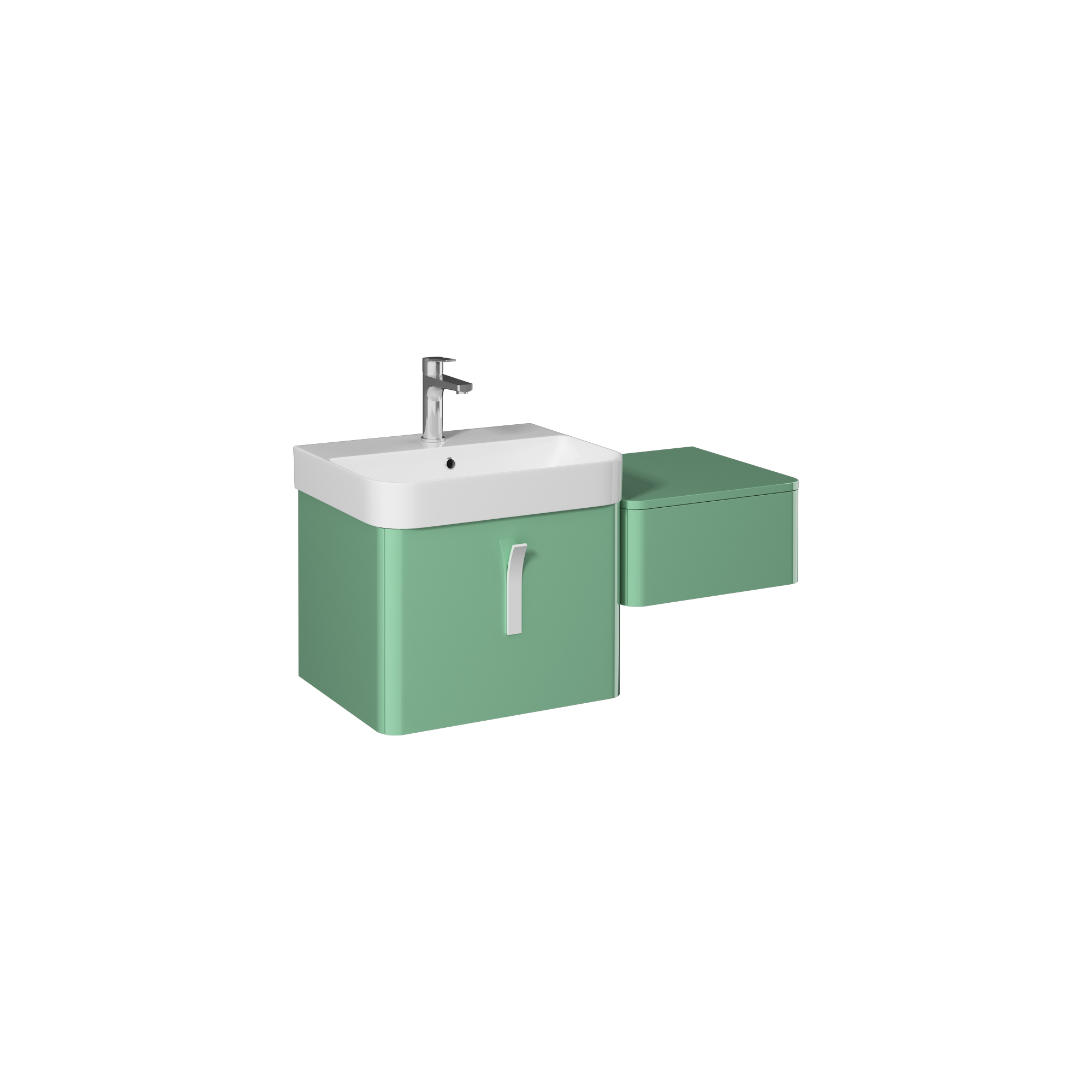 Supra 100cm Washbasin Unit Set (10SQ50057 included) Pastel Green