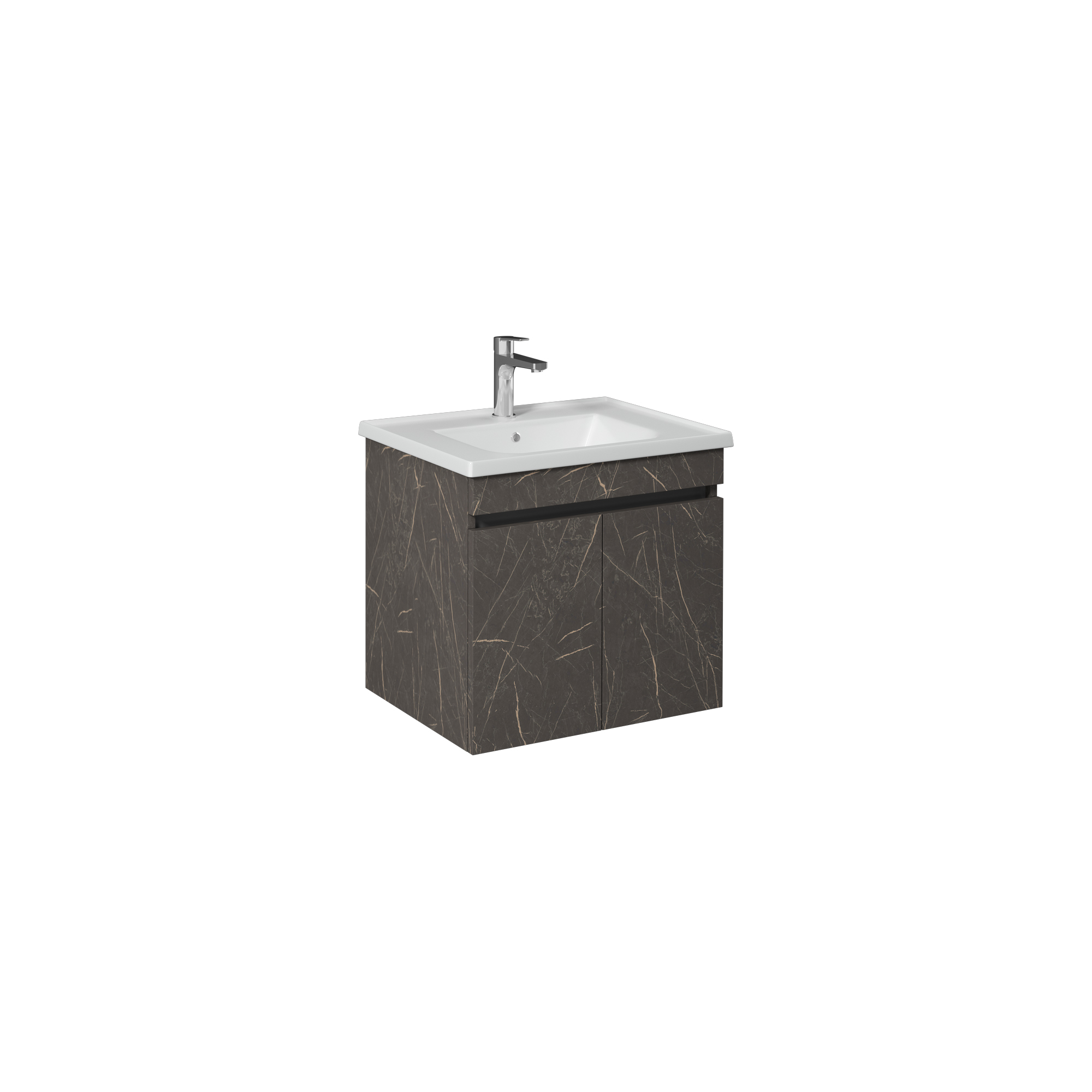 Trio&Trio + Washbasin Unit 100 cm With Two Drawers (10LE50101 included) Latin Marble