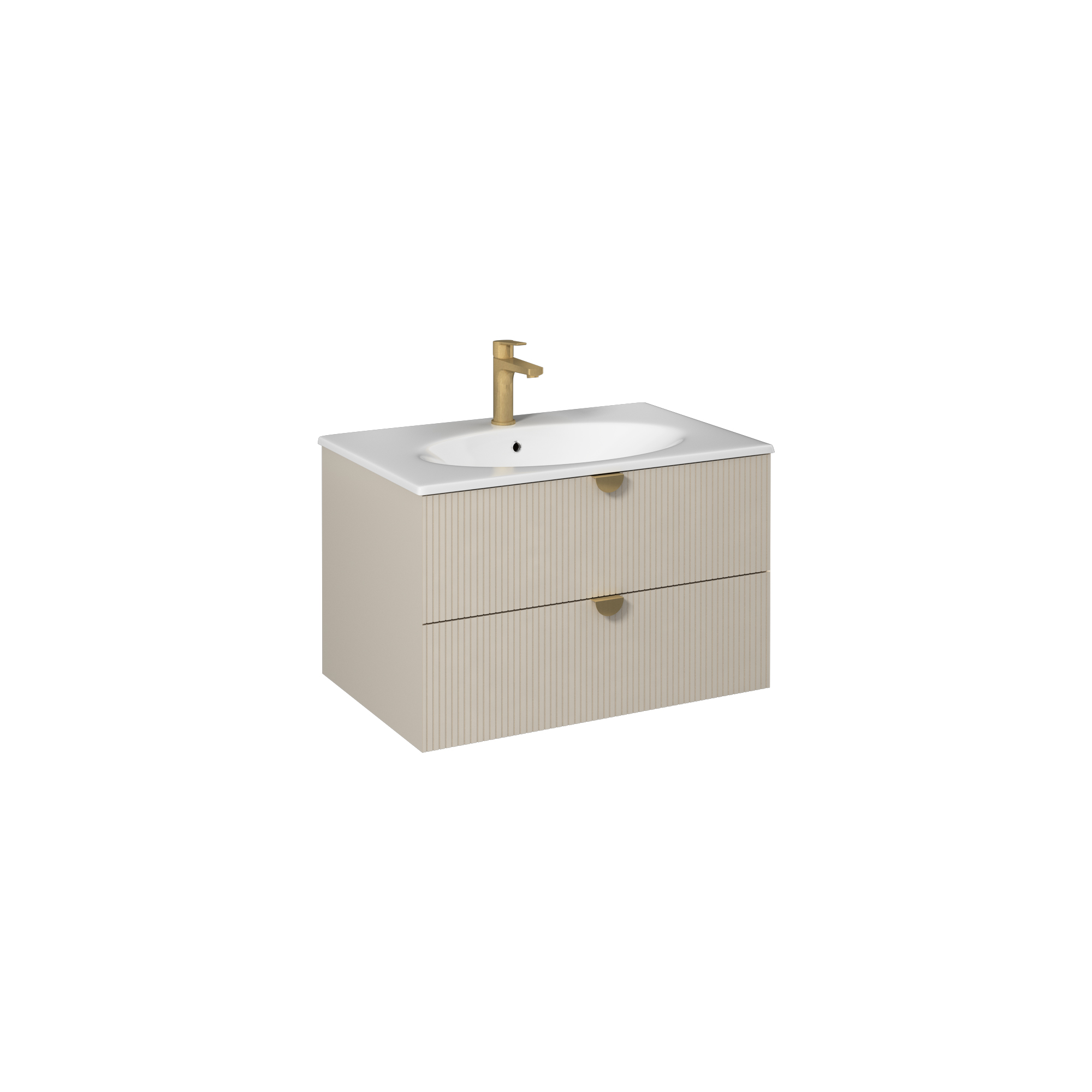 Infinity Washbasin Unit Open Shelf 1 30 cm (10NF65050 included) Pastel Green