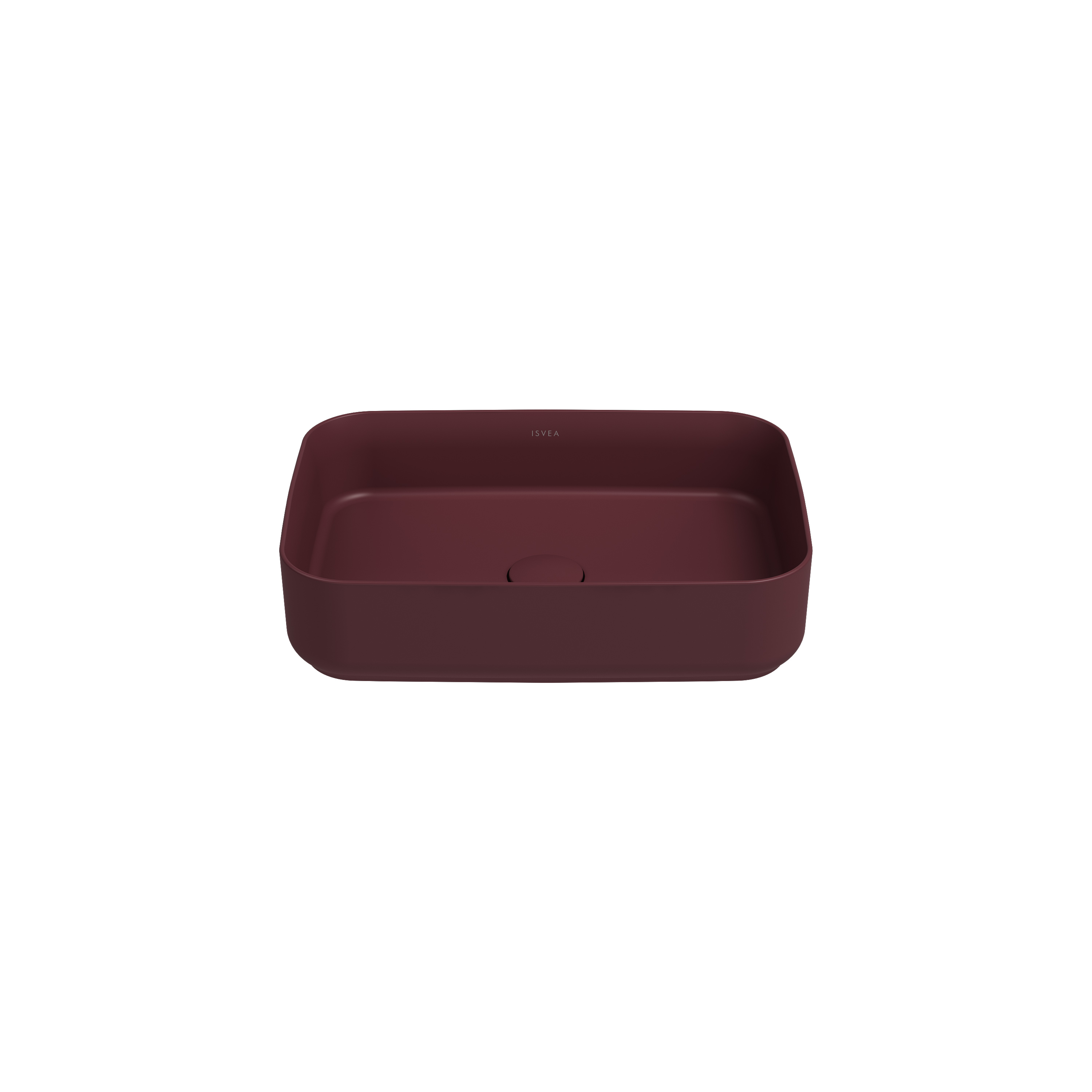 Infinity Tezgah Üstü Lavabo 50 cm Rustik Bordo